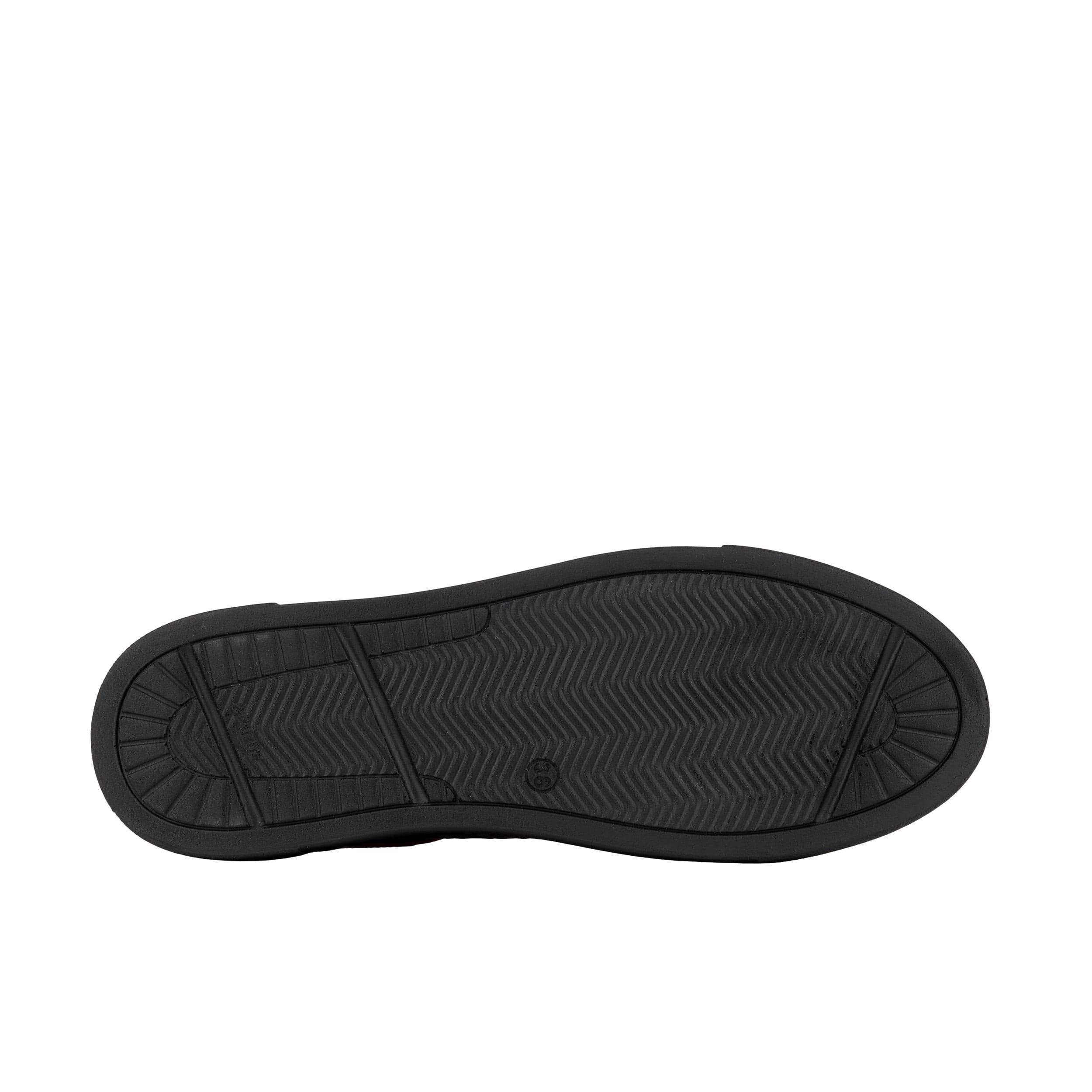Camila - Black & Orange Snake - Women’s Chunky Leather Platform Trainer