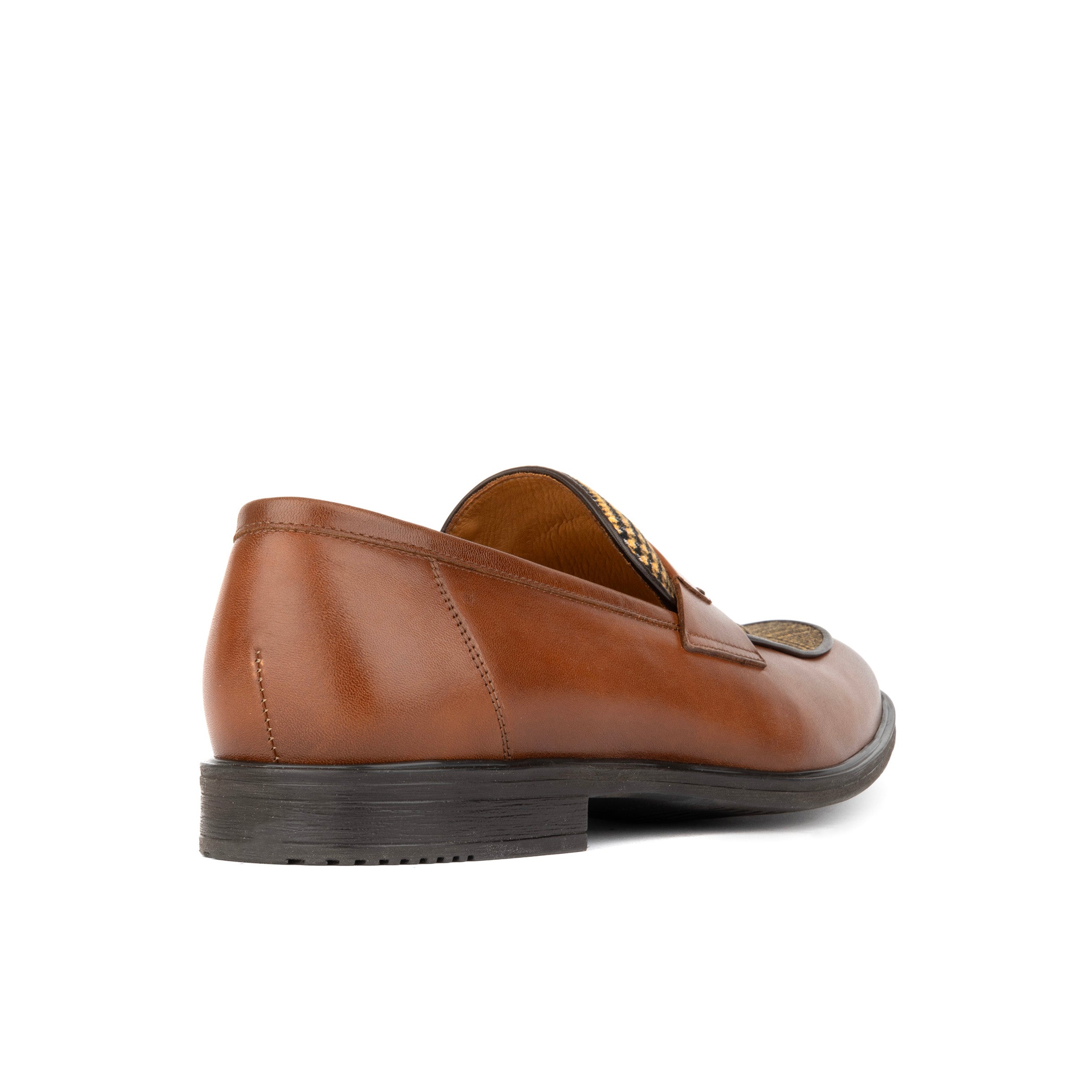 Gosselin - Brown & Brown Check - Men's Leather Loafer