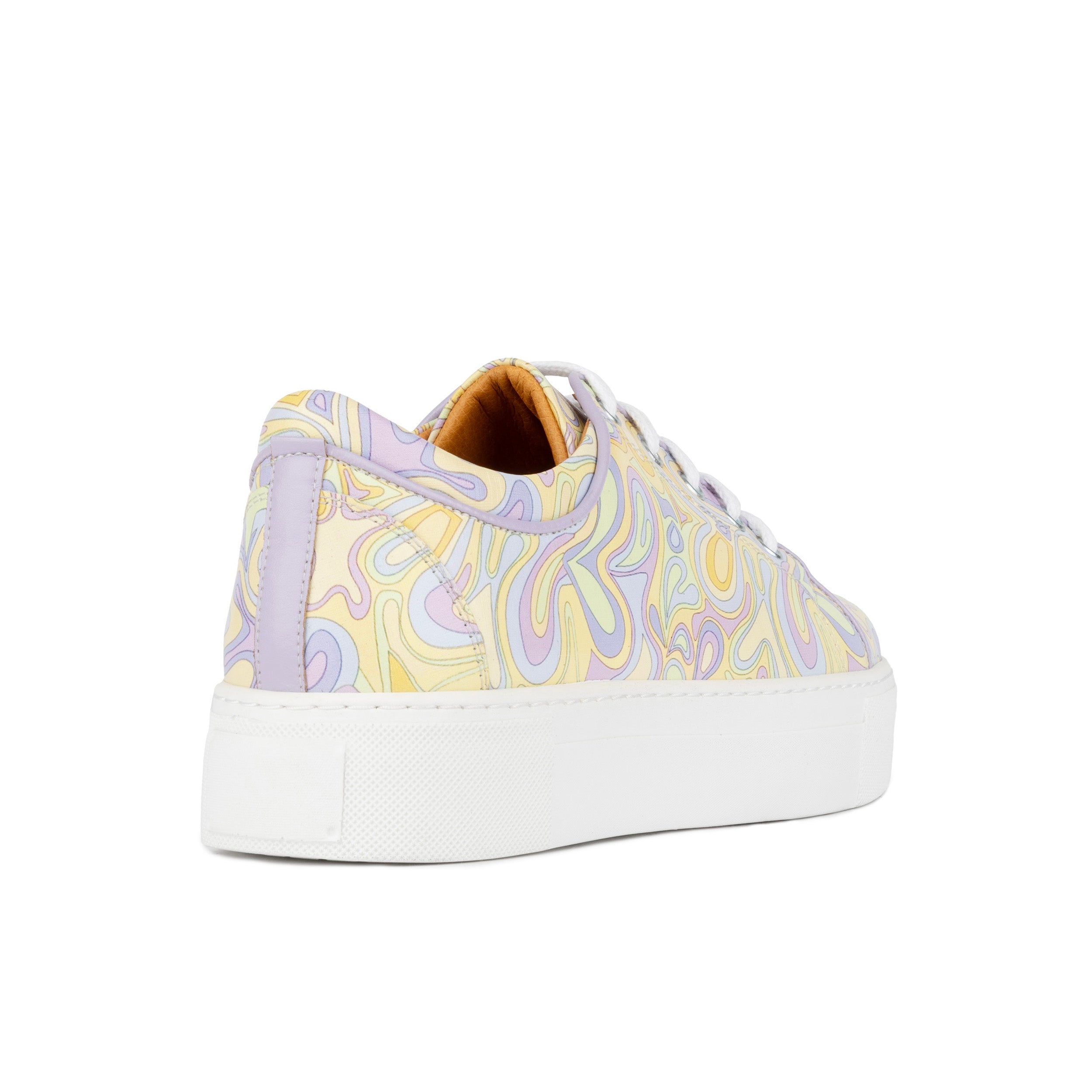 Camila - Pastel Multi - Women’s Chunky Leather Platform Trainer