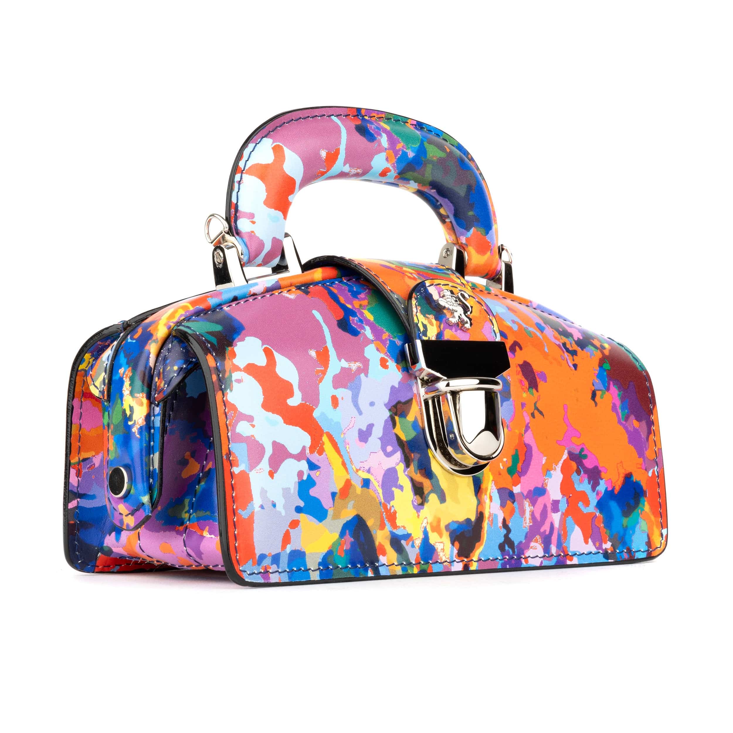 Gazelle Mini - Summer Colours - Mini structured bag in colourful genuine leather and key