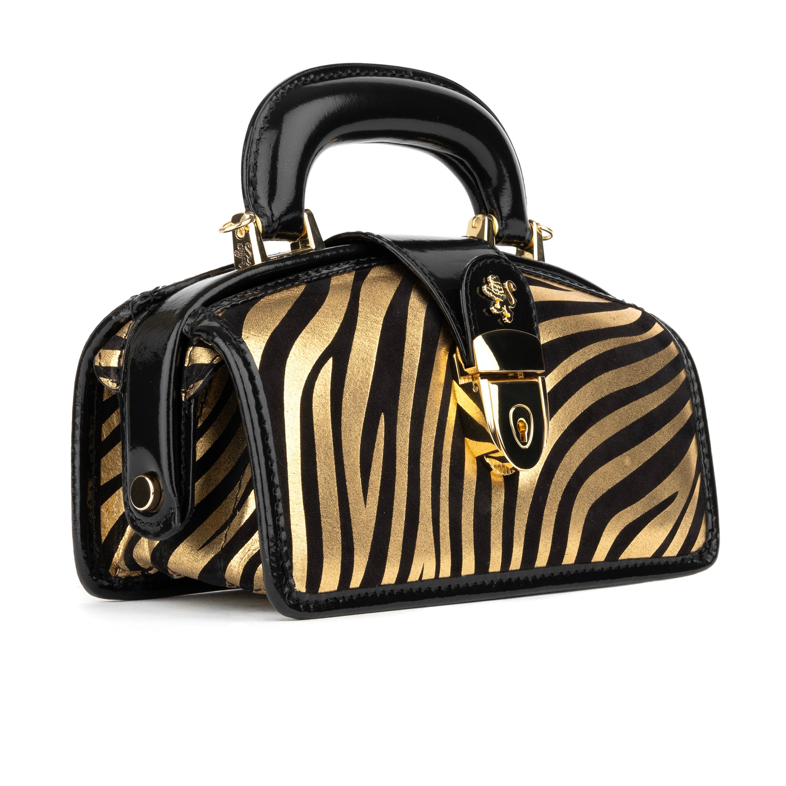 Gazelle Mini - Black & Gold Stripes