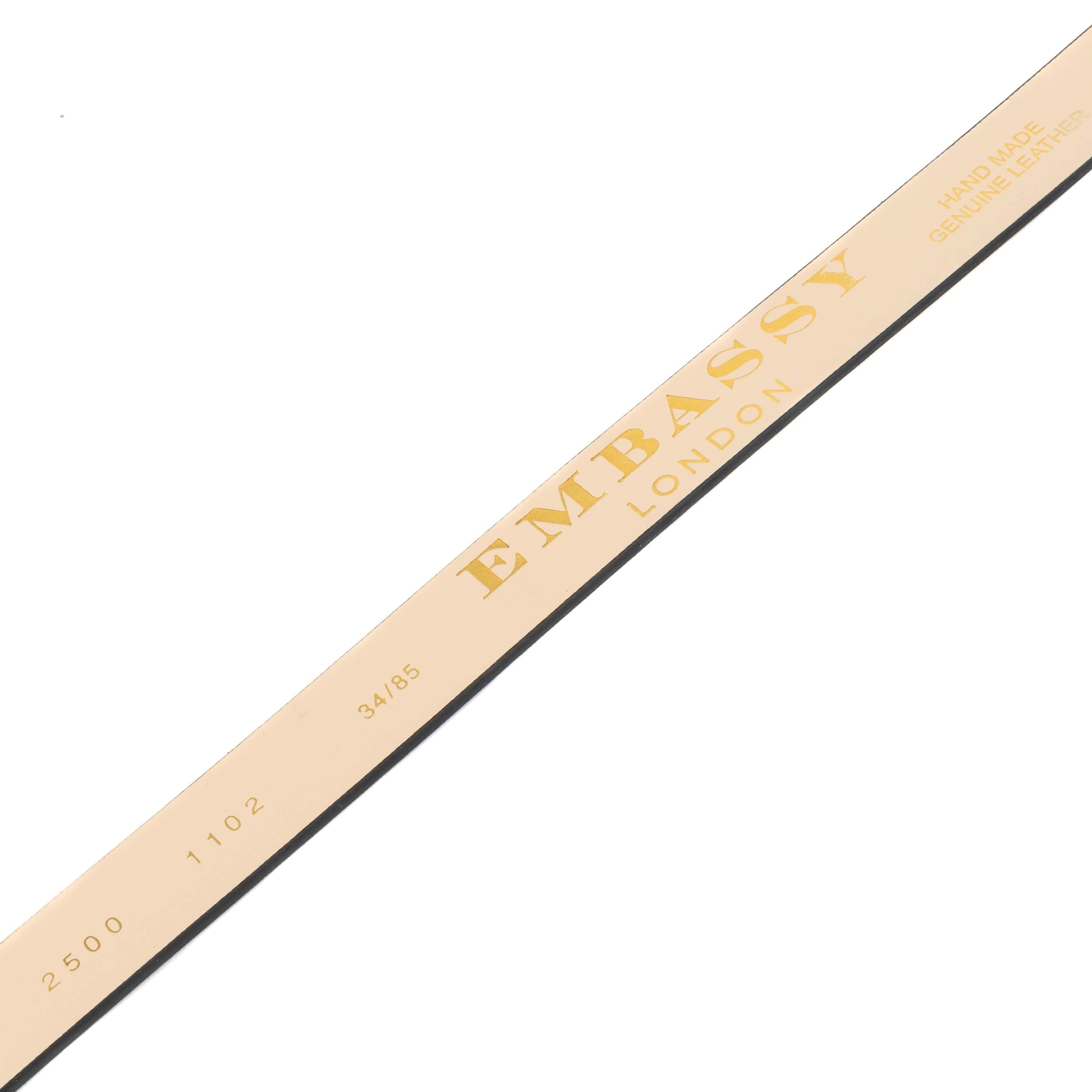 Poppy - Black - Women's classic Italian leather belt with gold tone buckle