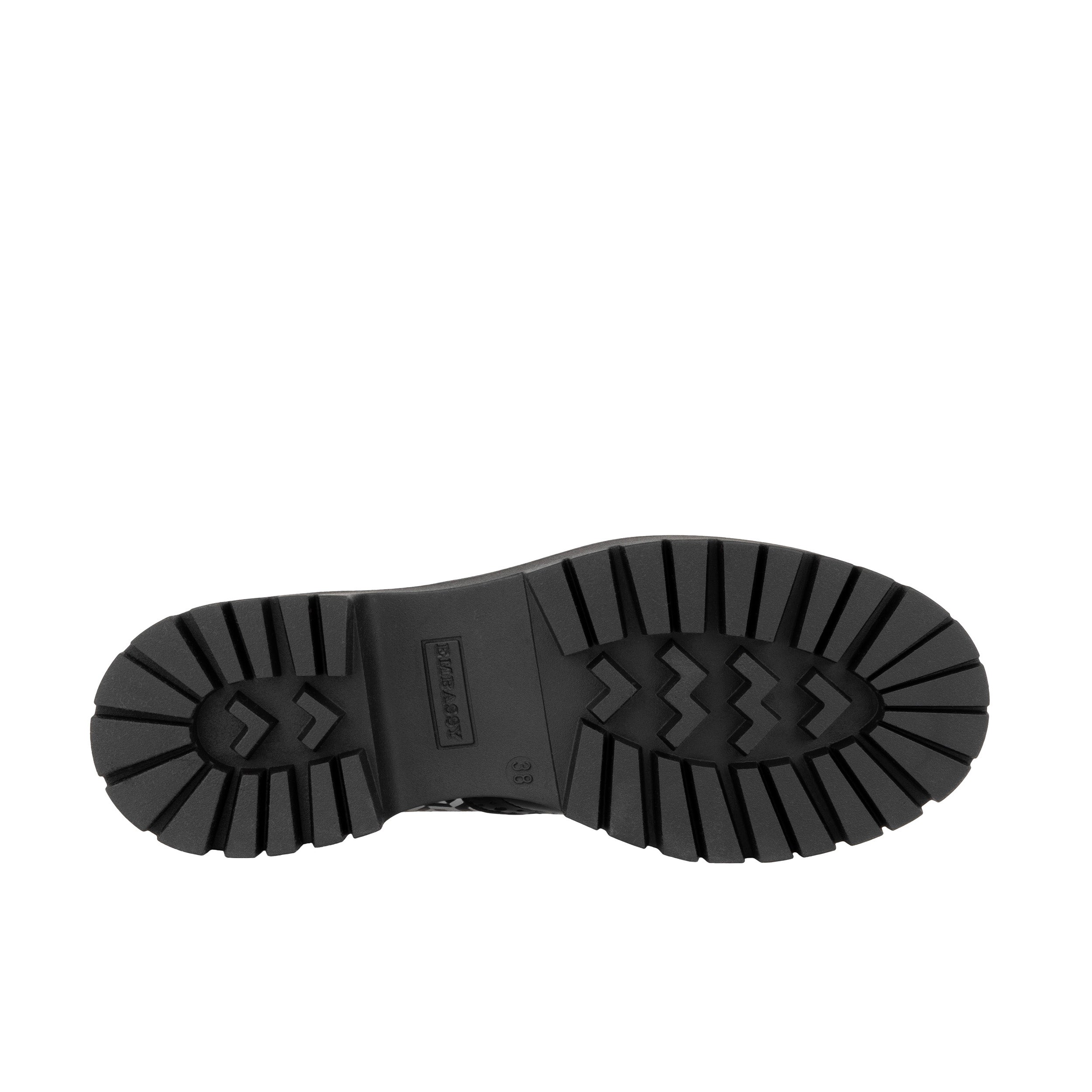 Artisan - Black & Yellow Hexa - Women's Leather Lace-up Shoe with Brogue Detailing