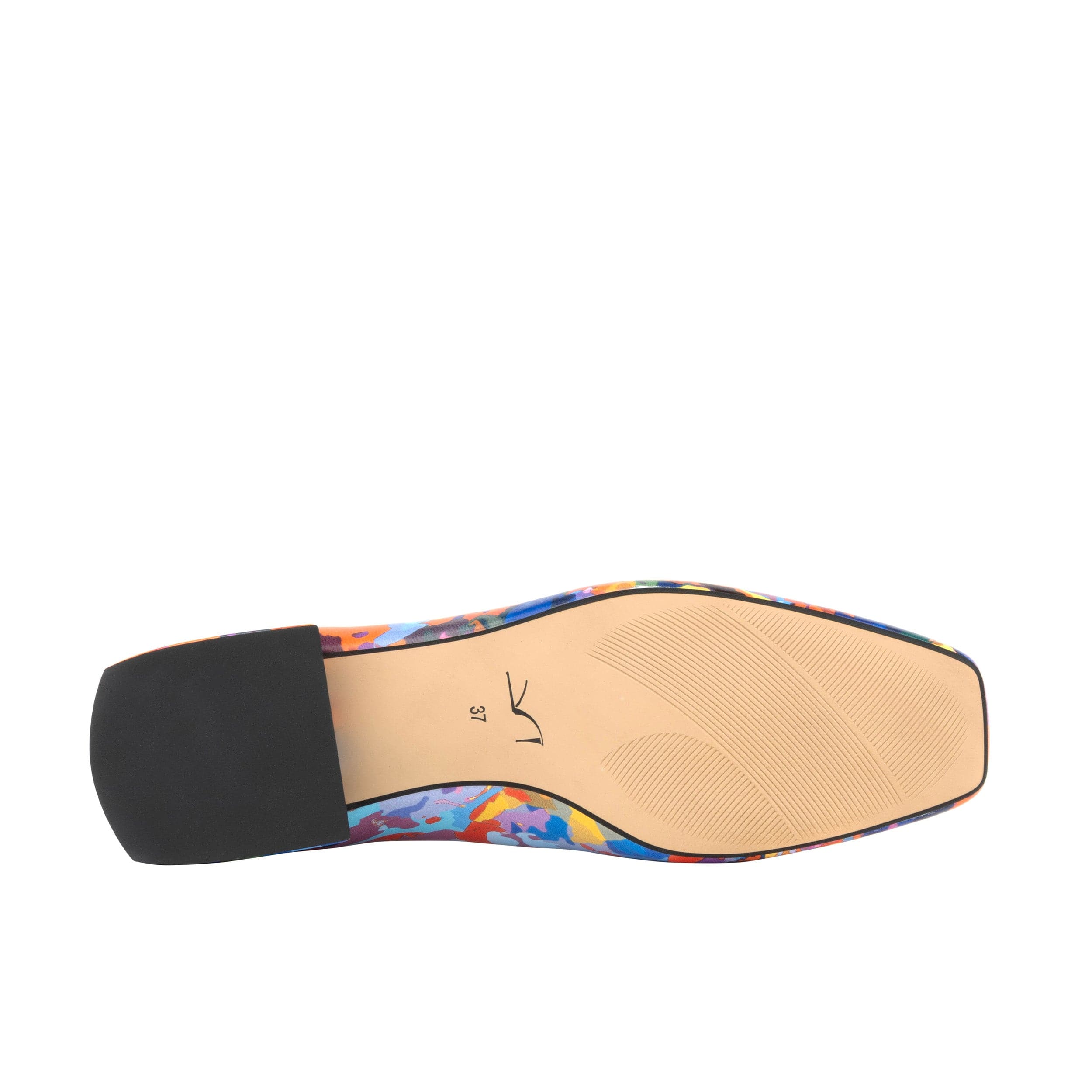 Ballerina - Summer Colours - Women's low heel leather ballet flat