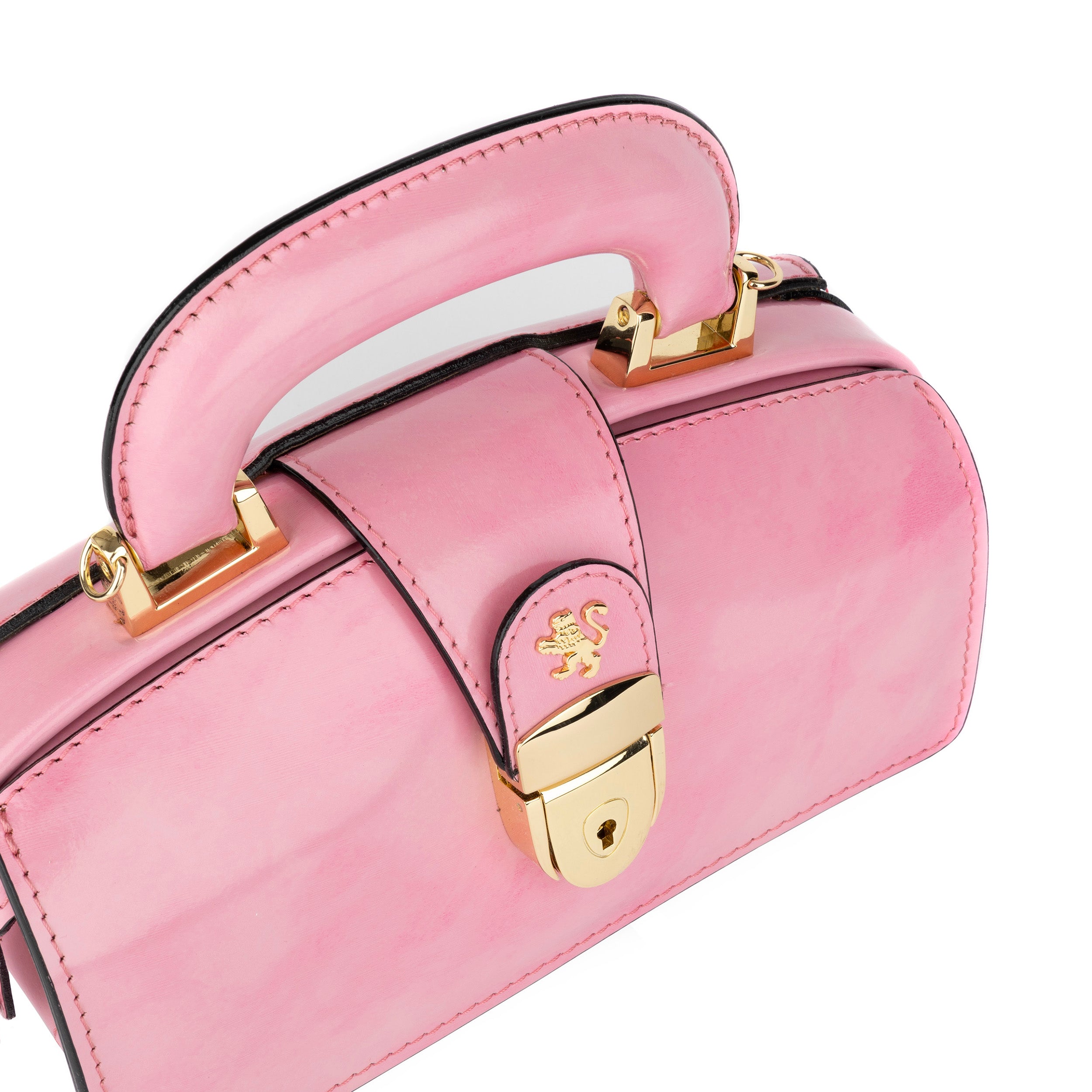Gazelle Mini - Light Pink - Women’s mini patent leather top handle & crossbody bag
