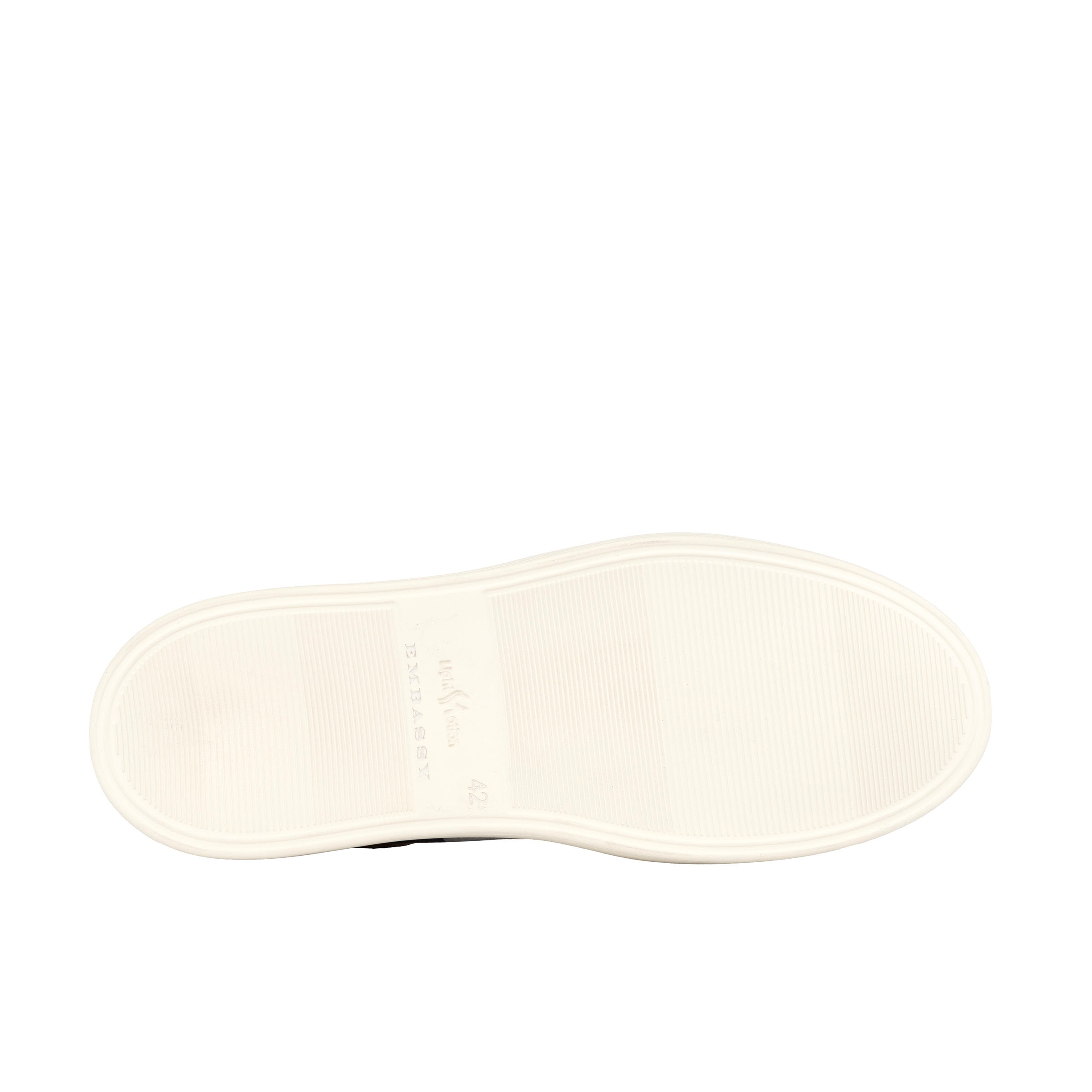 Sun City - Groovy - Men's white sole trainer in eye catching soft leather