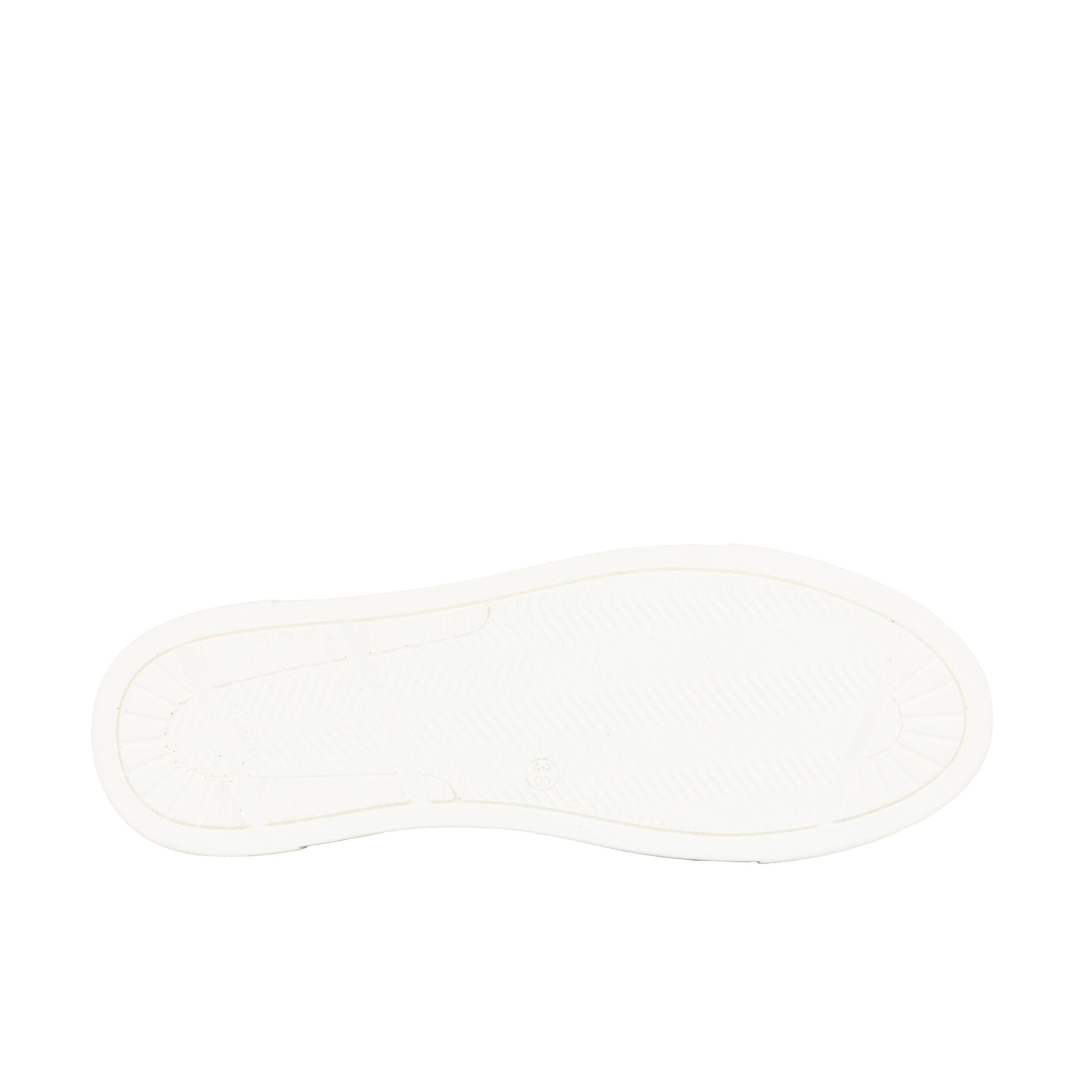 Camila High - Signature Print - Women's platform sole leather high-top metallic detail trainer