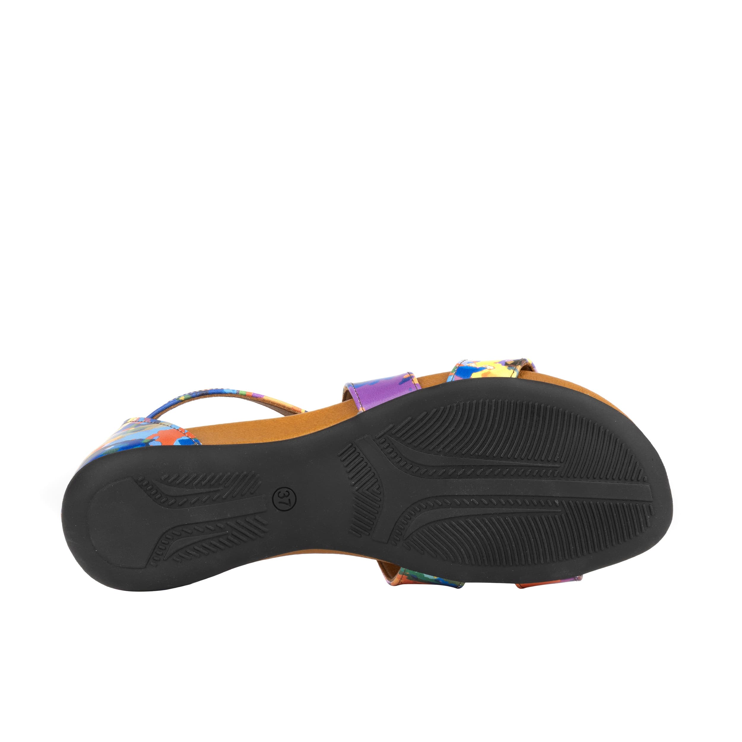 Isabella - Summer Colours - Women's cross strap sandal with covered heel