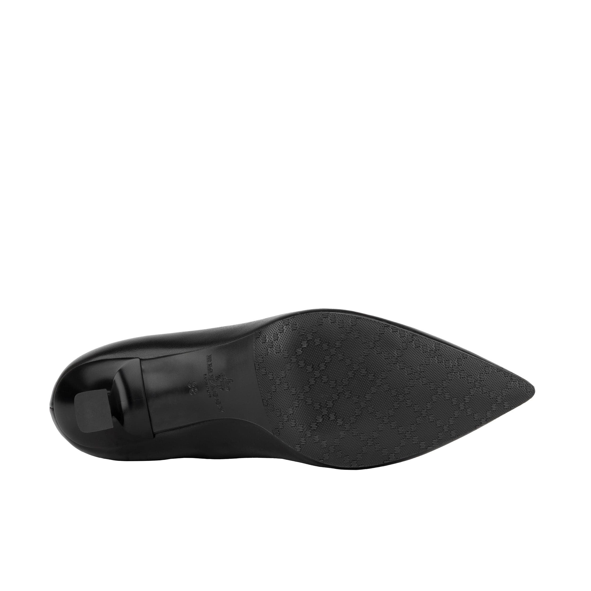 Regent - Black - Women's Leather Ankle Boot with kitten heel