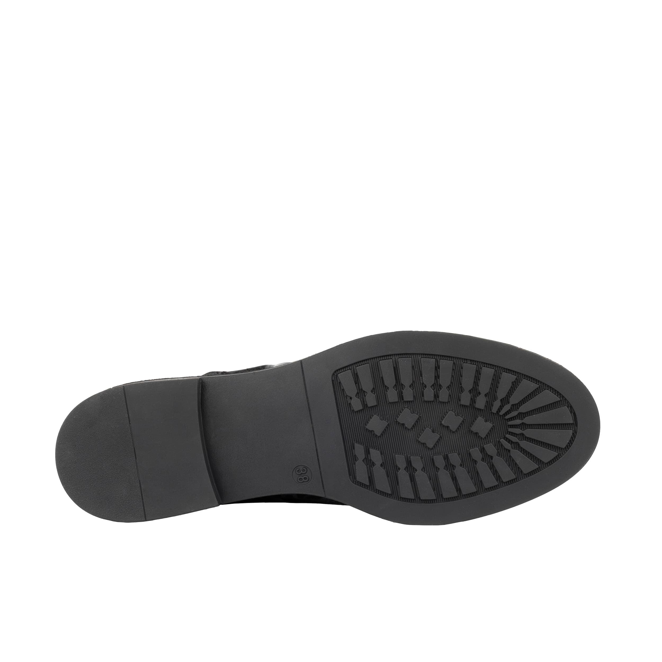 Hedera - Black & Grey & Gold - Women's Suede Alpine Boot