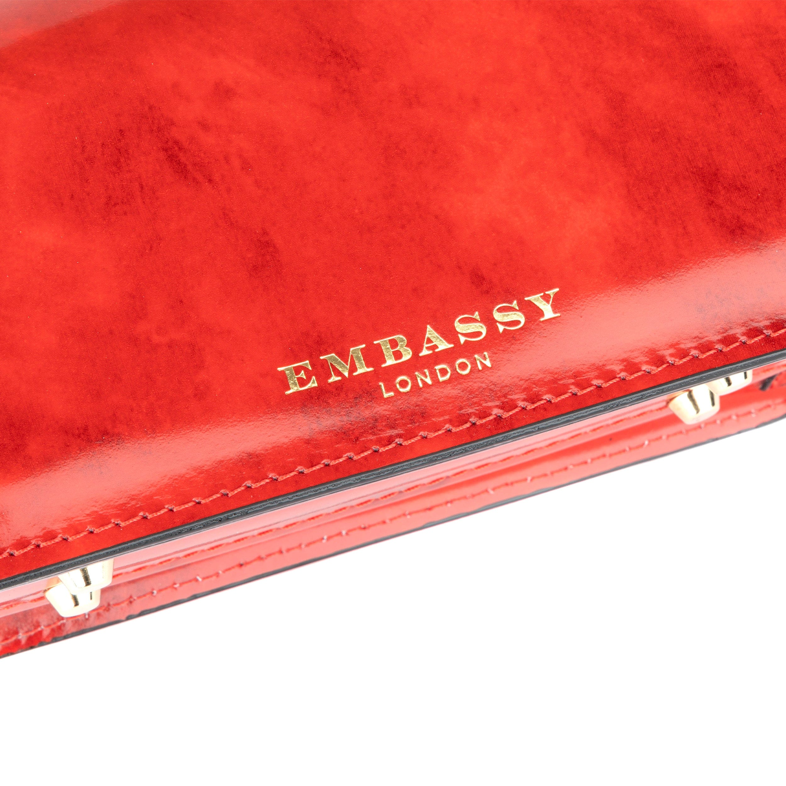 Gazelle Mini - Red - Women’s mini patent leather top handle & crossbody bag