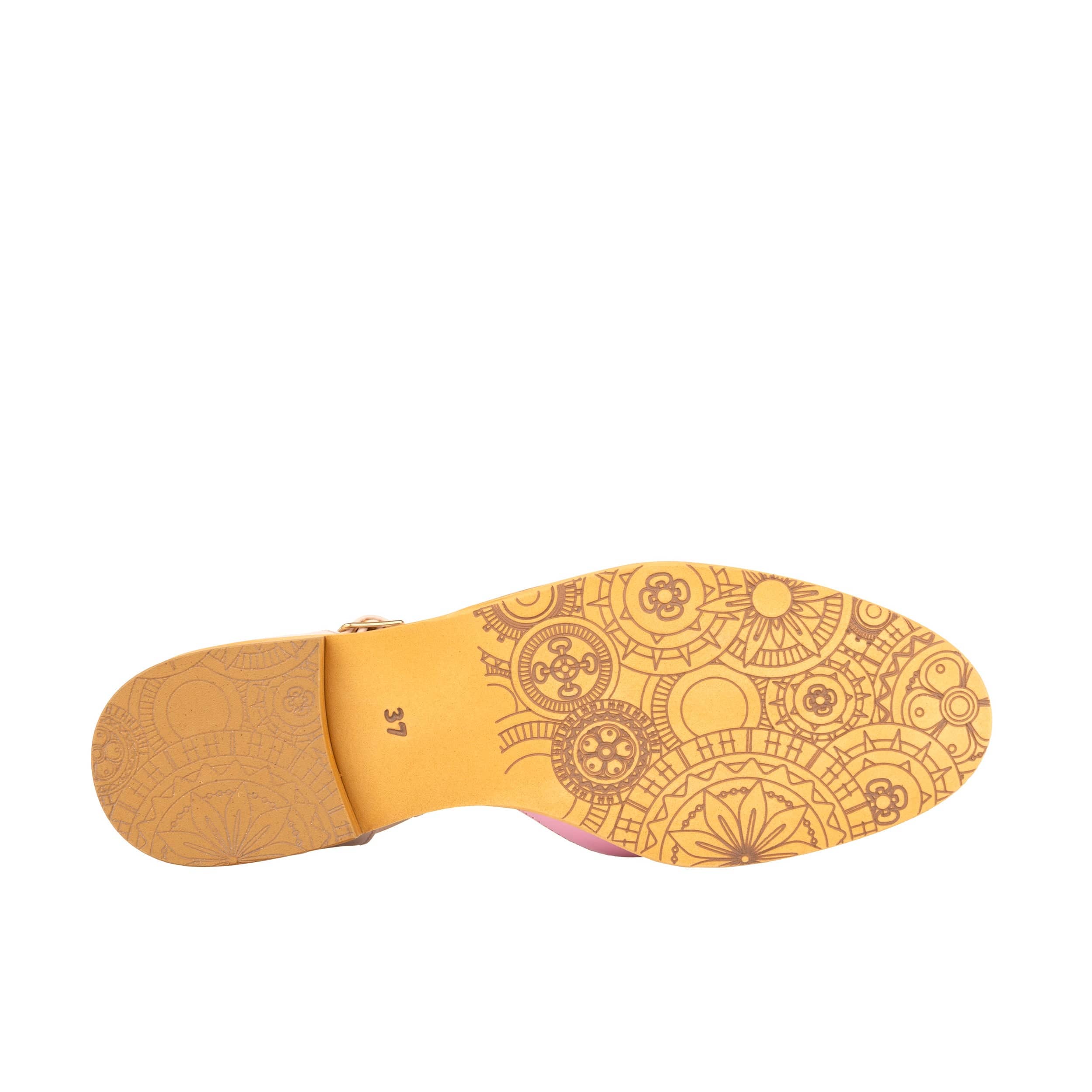 Gigot - Pink & Pastel - Women's round toe and closed heel sandal in pastel leather