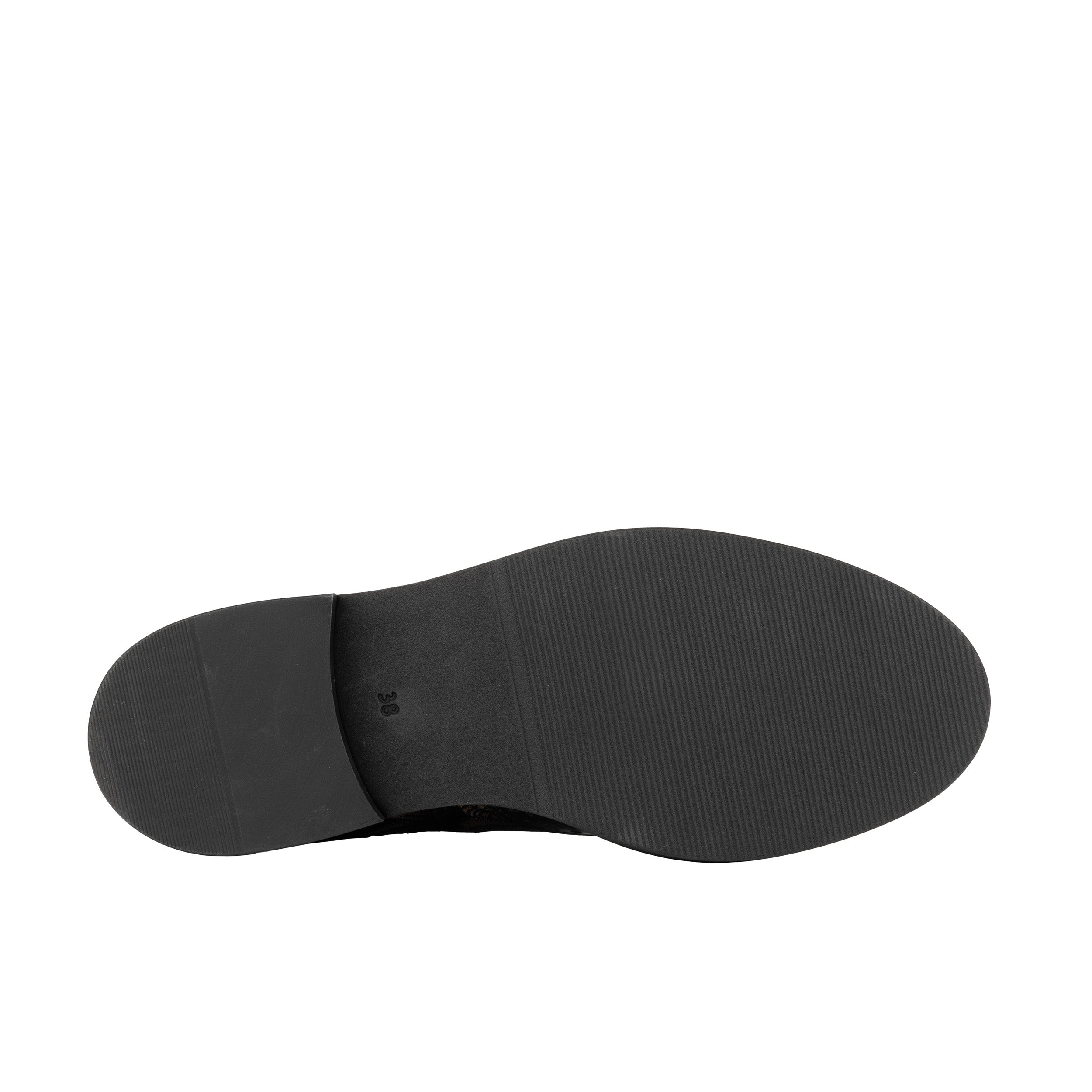 Mamacita - Black Gold - Women's chelsea boot with wingtip brogue detail