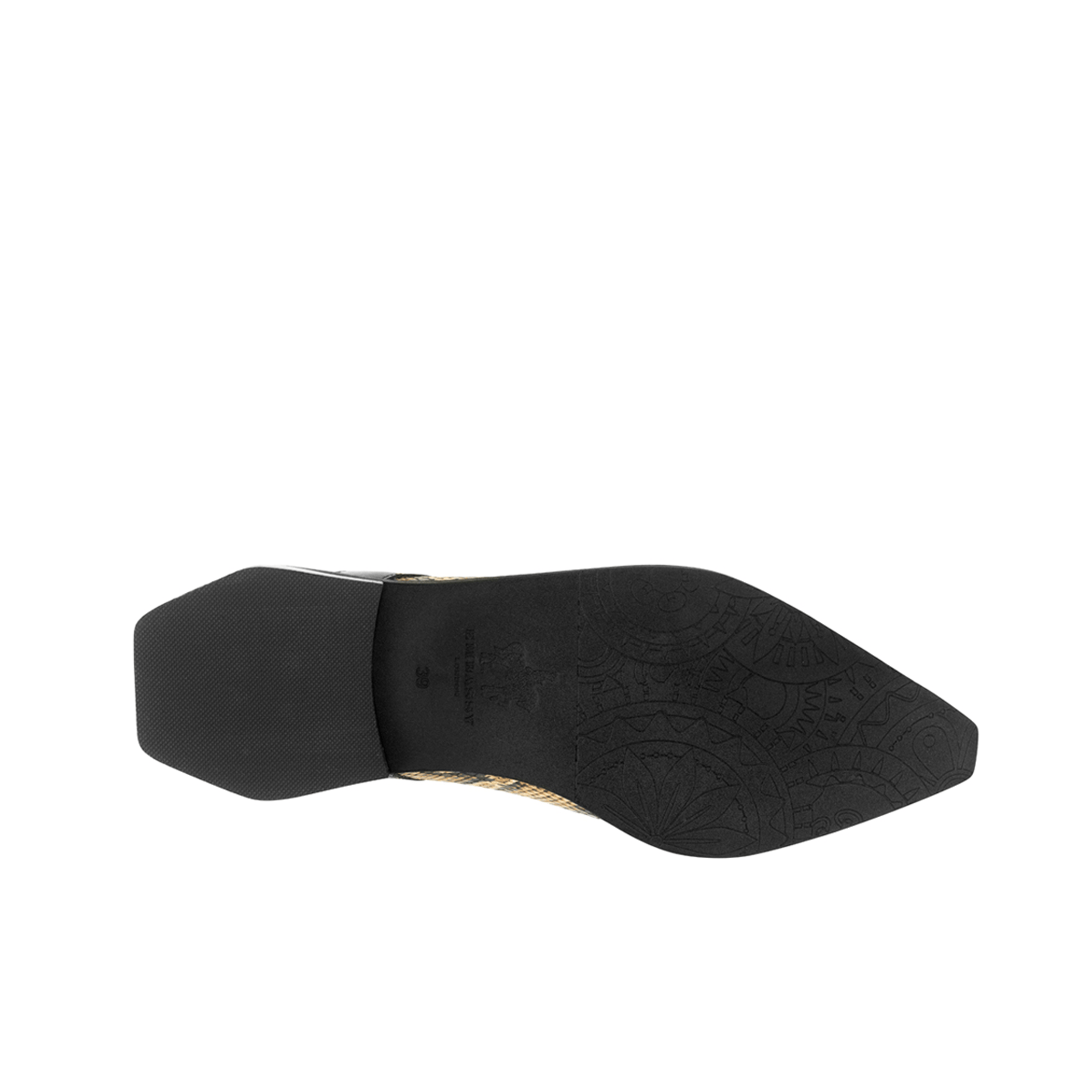 Harlowe - Brown Snake - Women's cutout leather lace up shoe