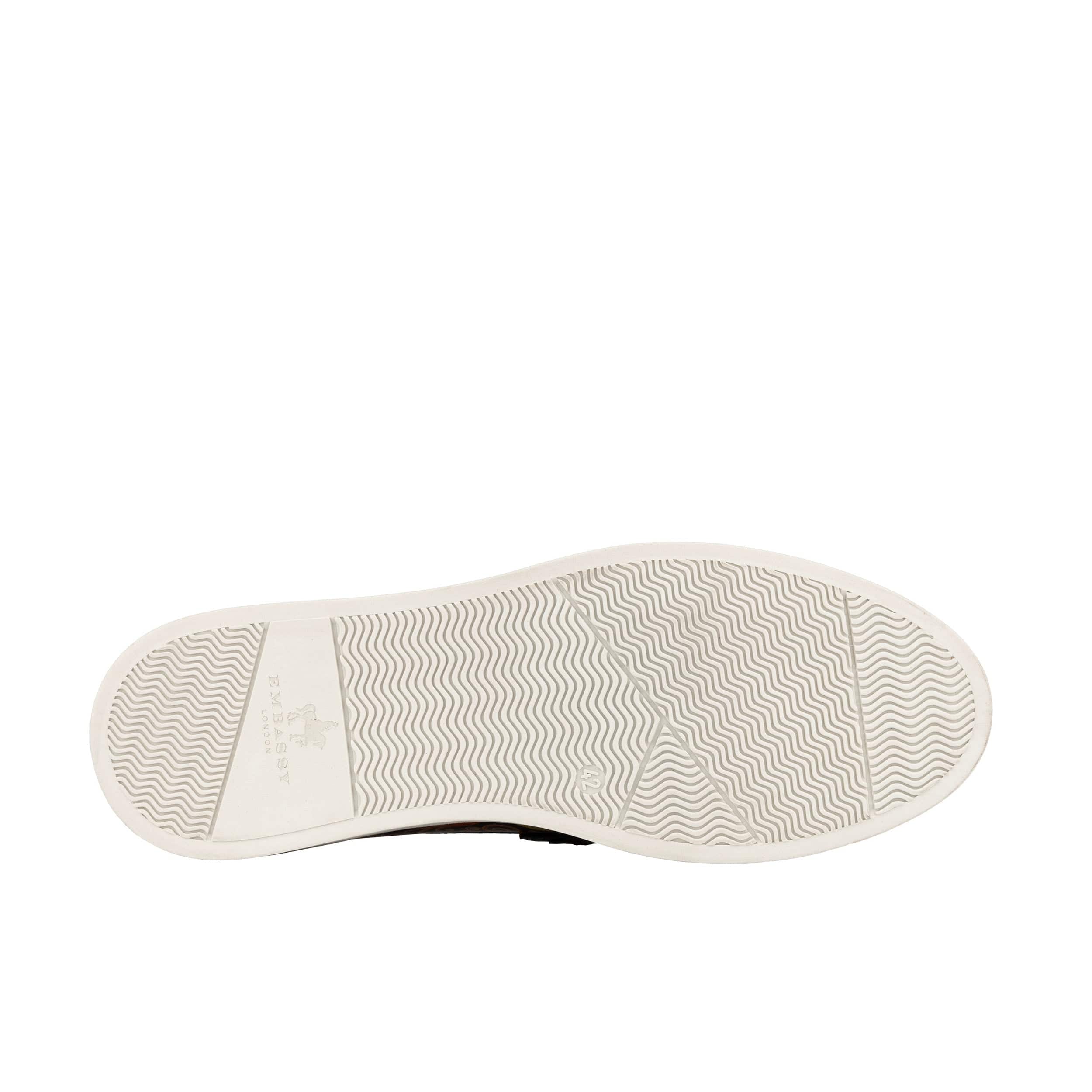 Walter - Navy & Pink - Men's white sole Summer Loafer in eye catching soft leather