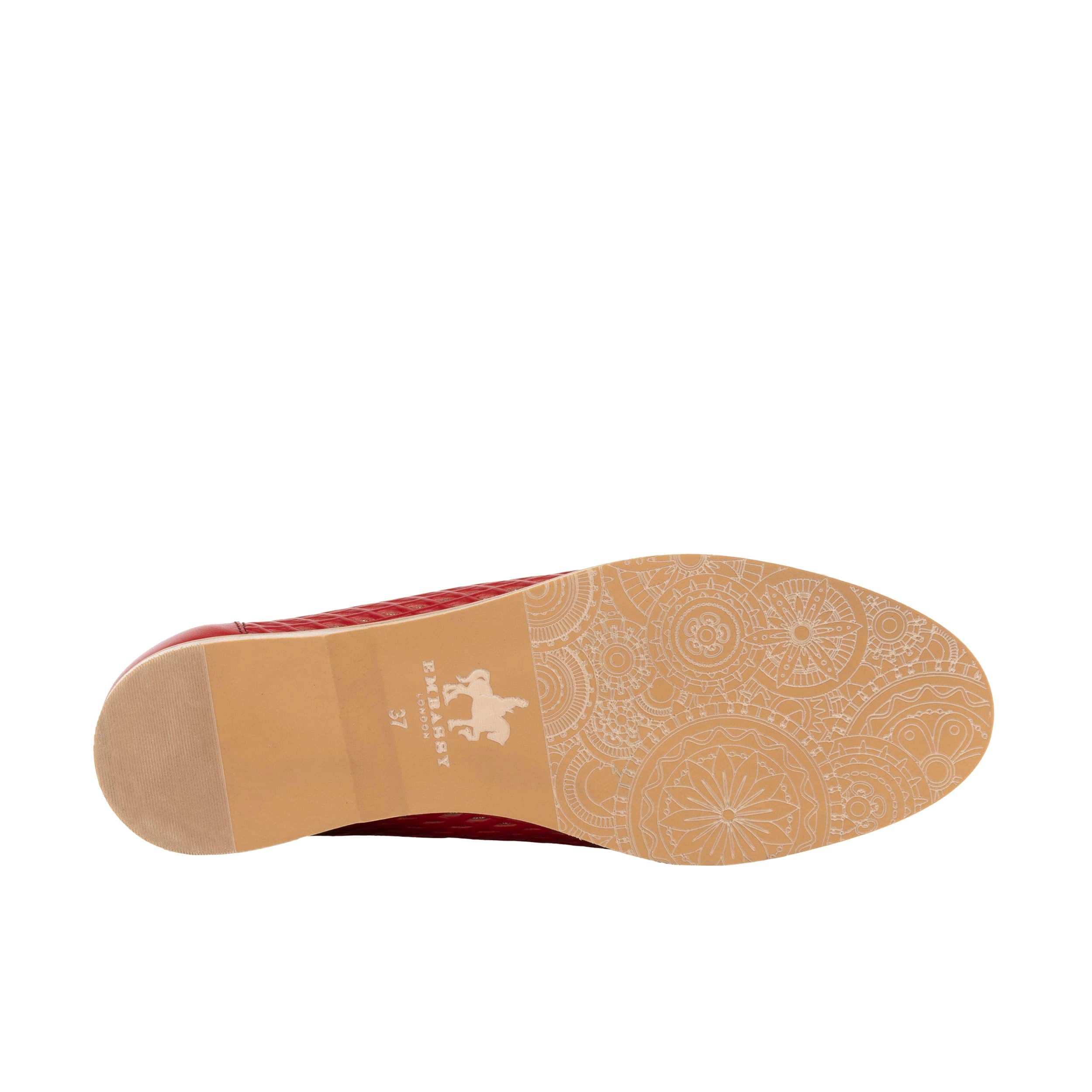 Row Your Boat - Red - Women's Leather Boat Shoes