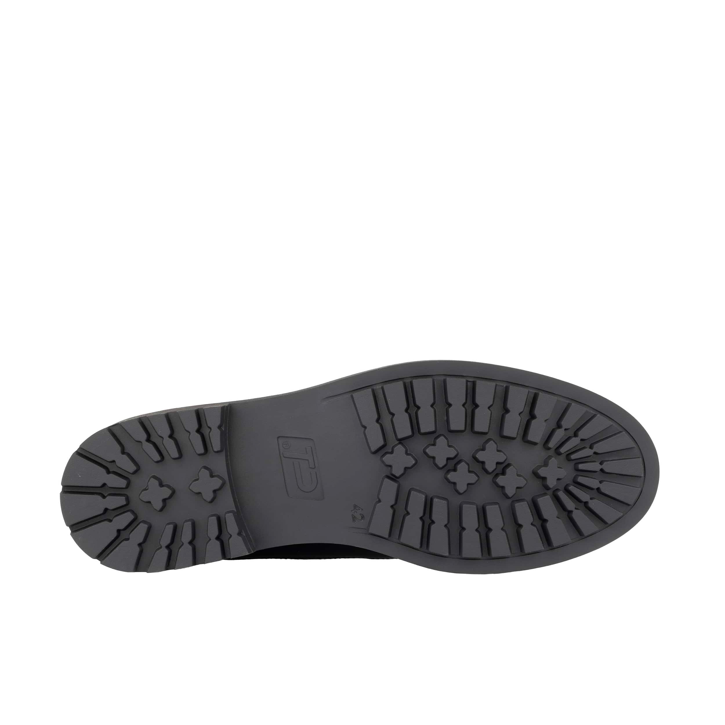 Cyclone - Black Diamonds - Men's chunky sole leather shoe