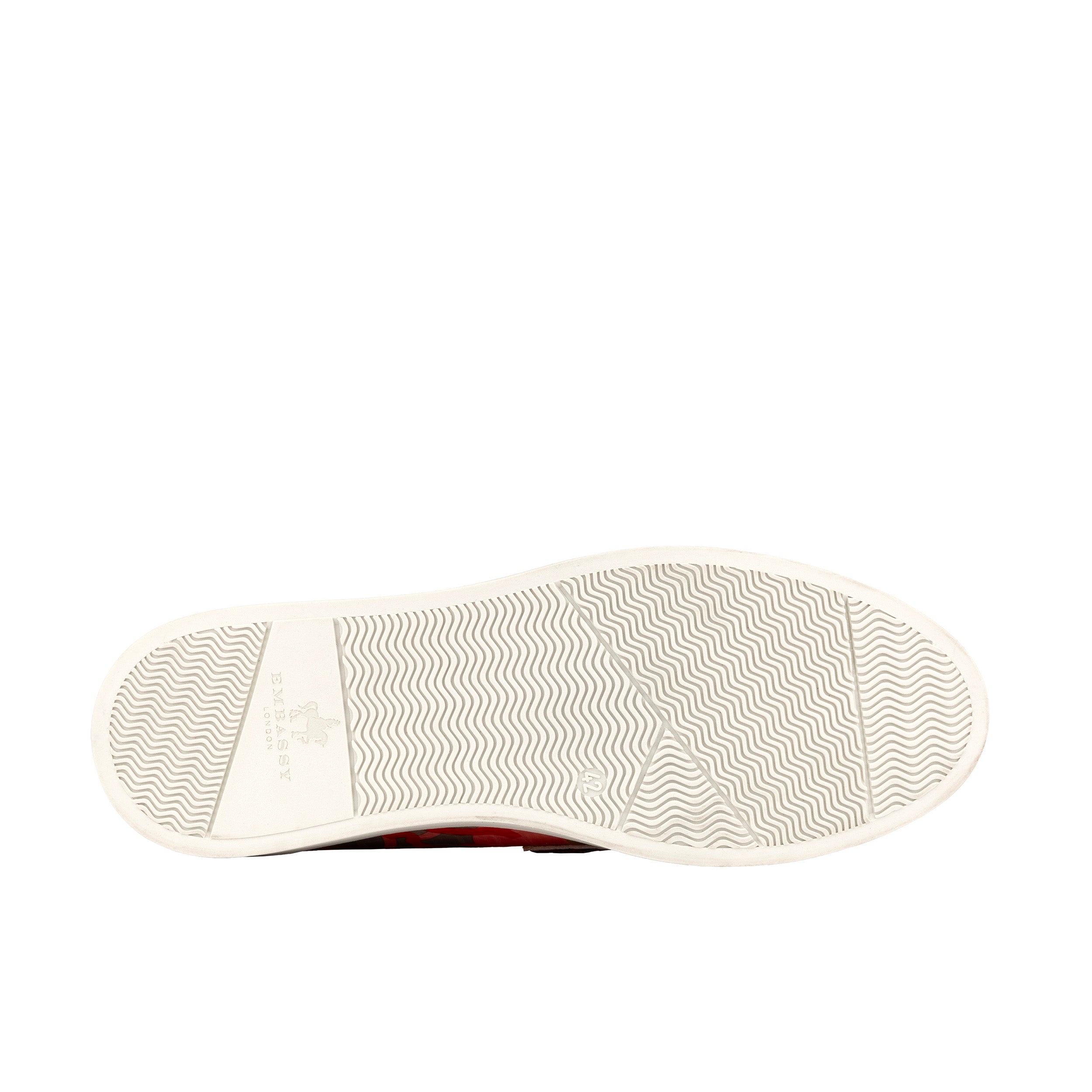 Walter - Multi Print - - Men's white sole Summer Loafer in eye catching soft leather