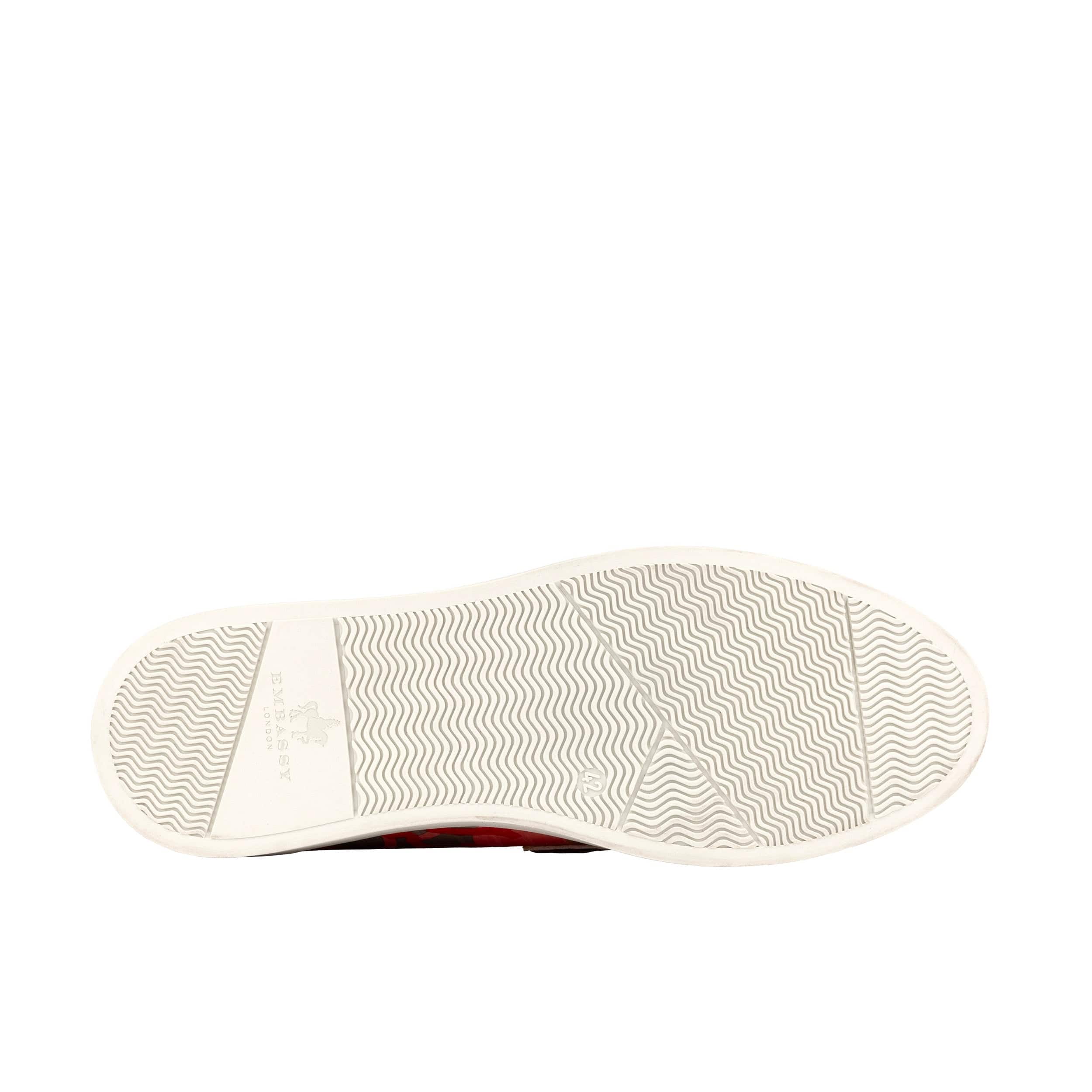 Walter - Multi Print - Men's white sole Summer Loafer in eye catching soft leather