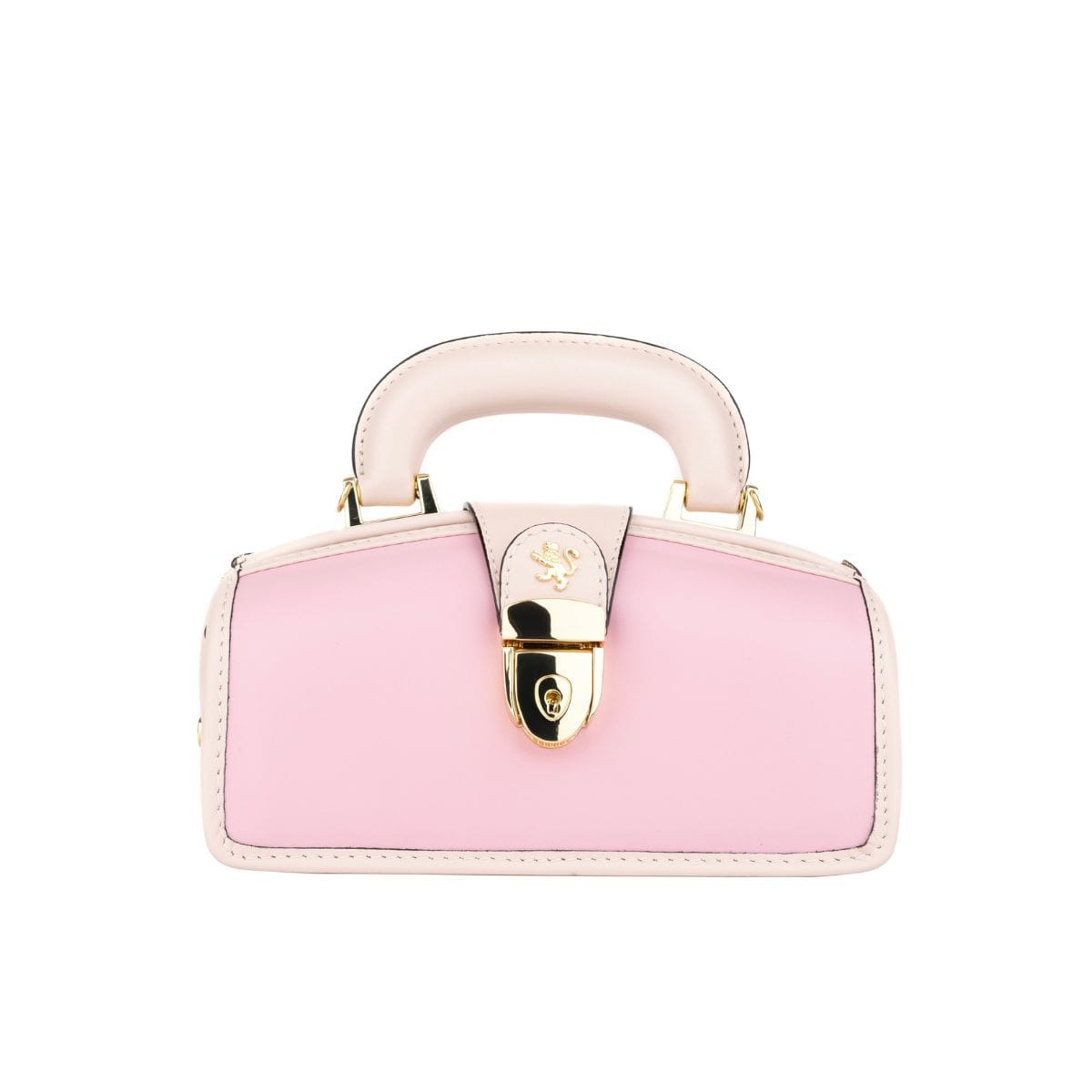 Gazelle Mini - Pink & Pink - Women’s mini patent leather top handle & crossbody bag