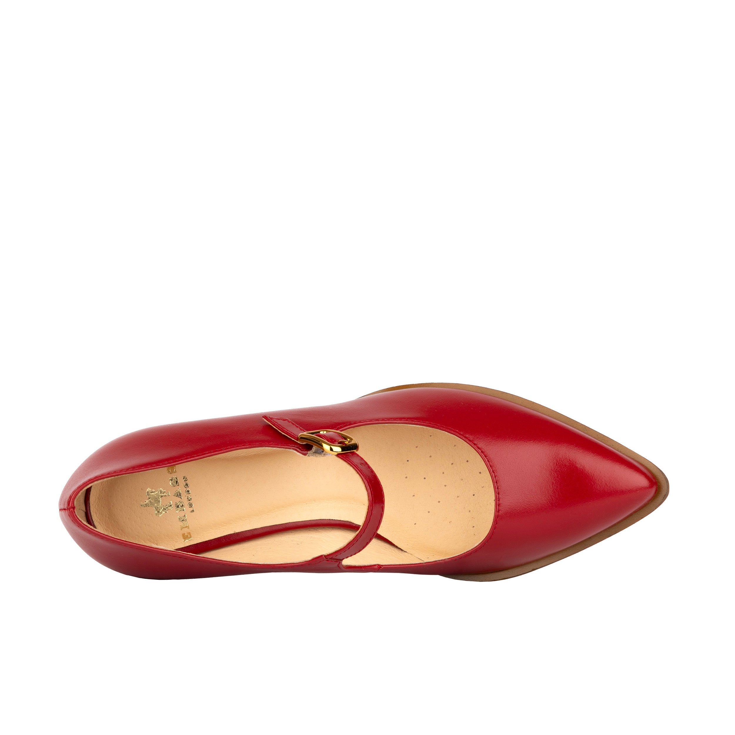 Hyde - Red - Women's Leather Mary Jane Pump