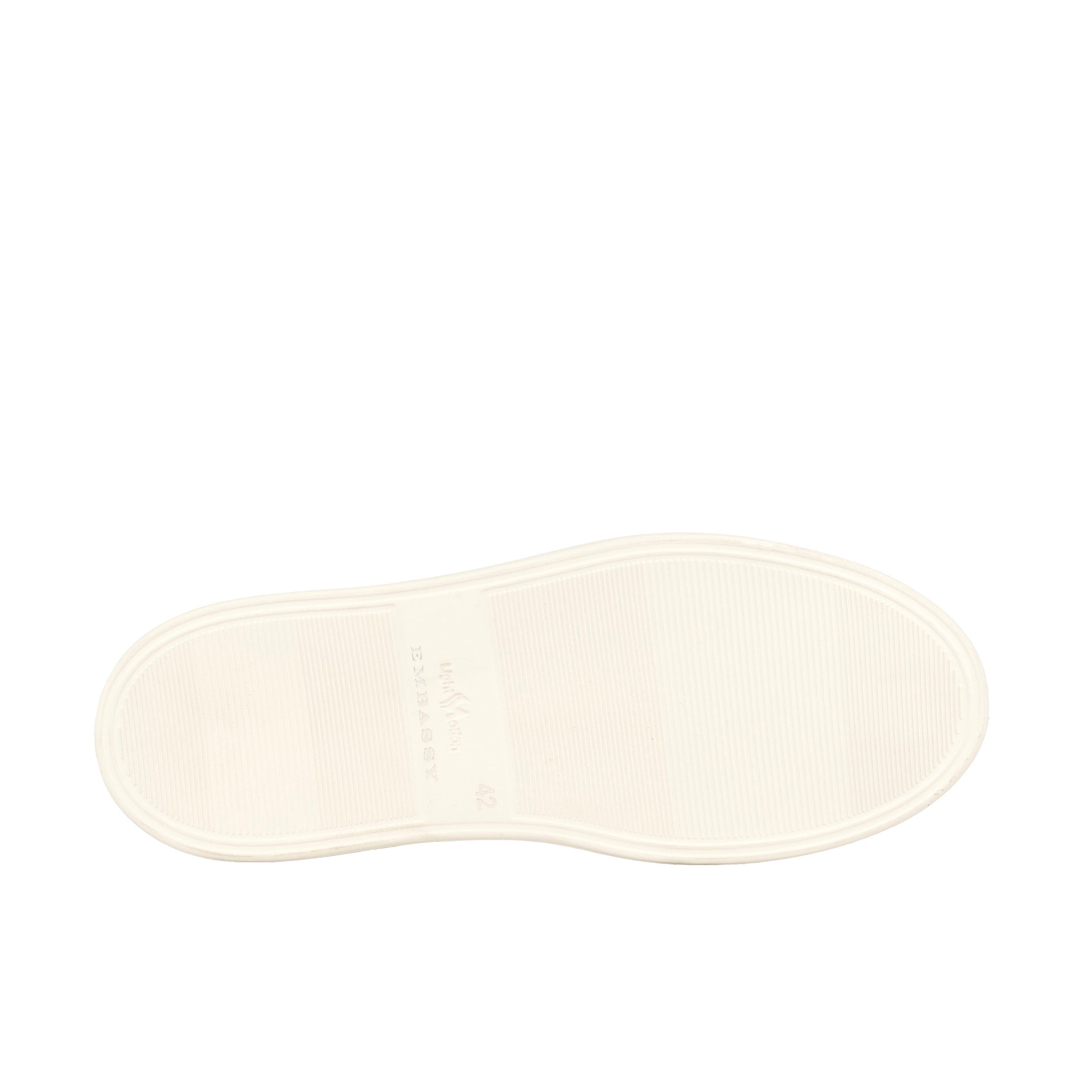Sun City - Brown - Men's white sole trainer in brown soft leather