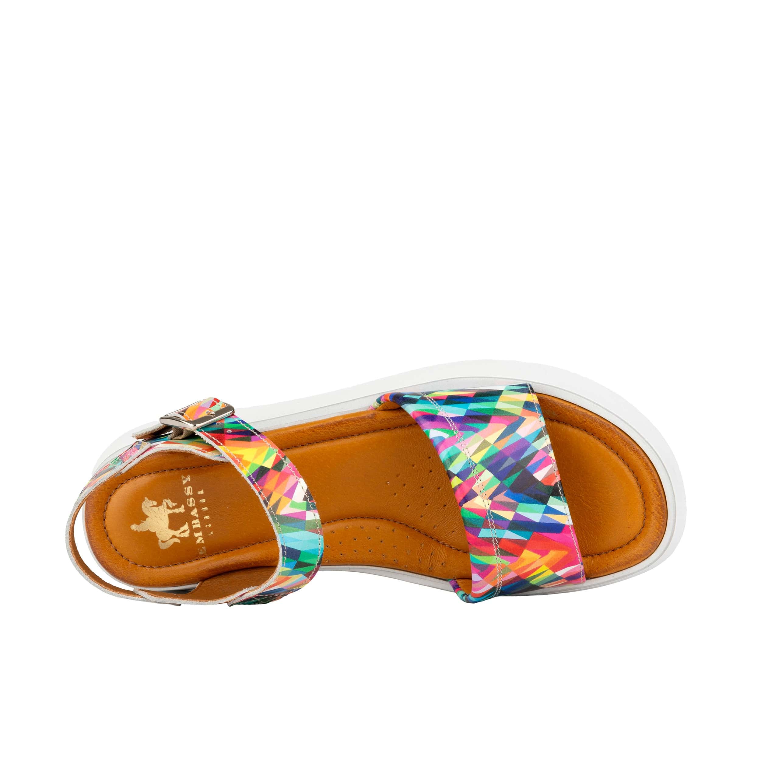 Amalfi - Fiesta - Women's colourful leather flatform