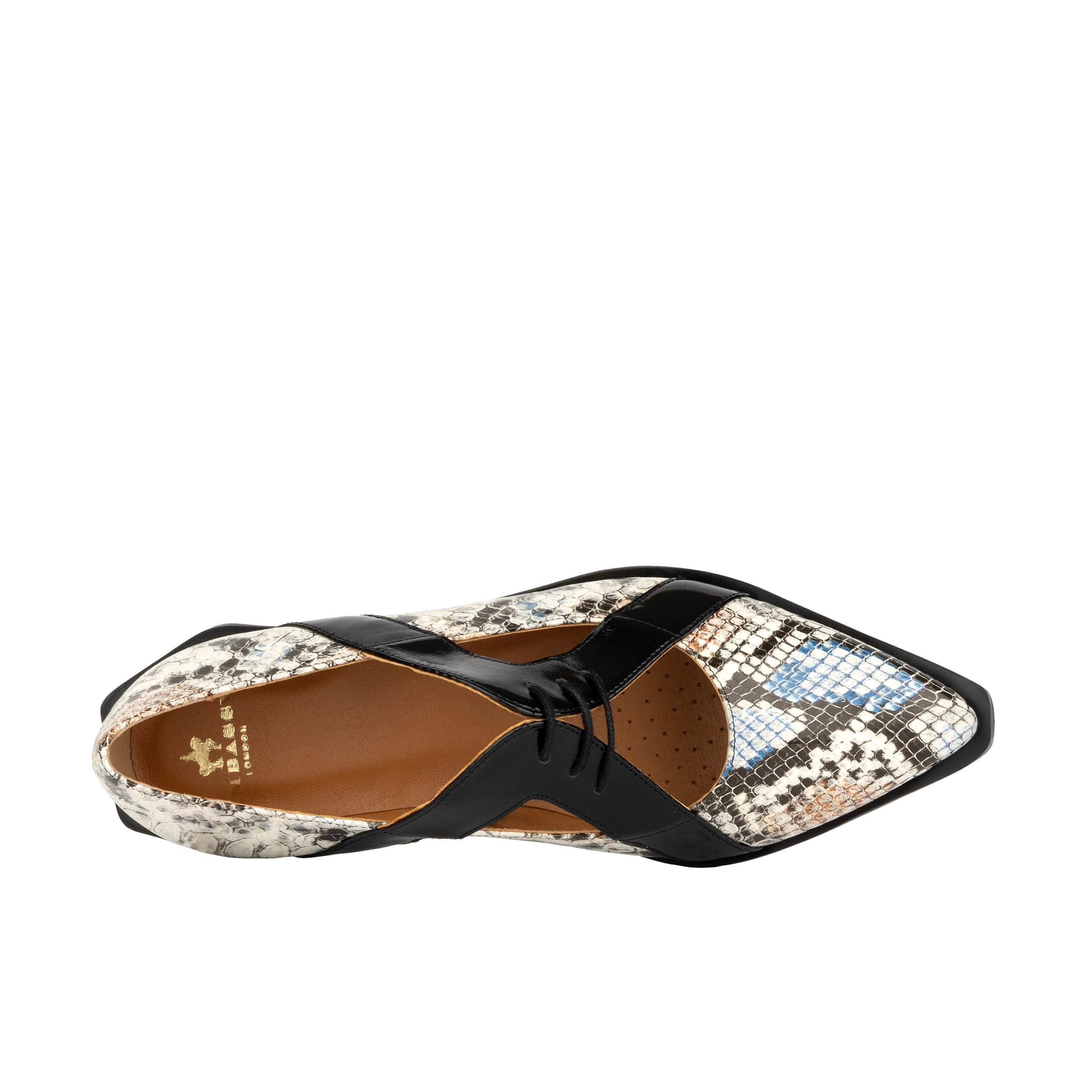 Harlowe - Multi - Women's cutout leather lace up shoe