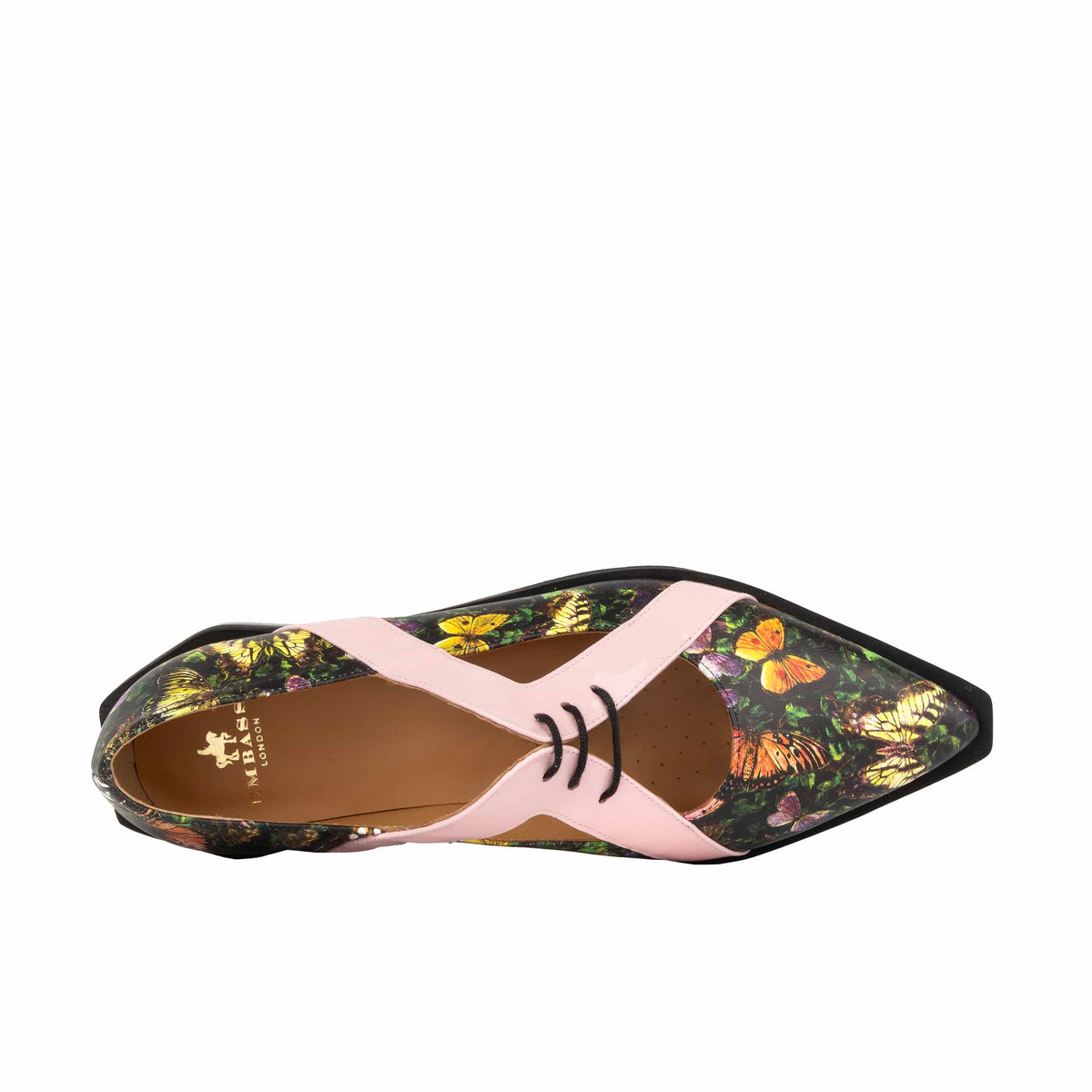 Harlowe - Butterfly - Women's cutout leather lace up shoe