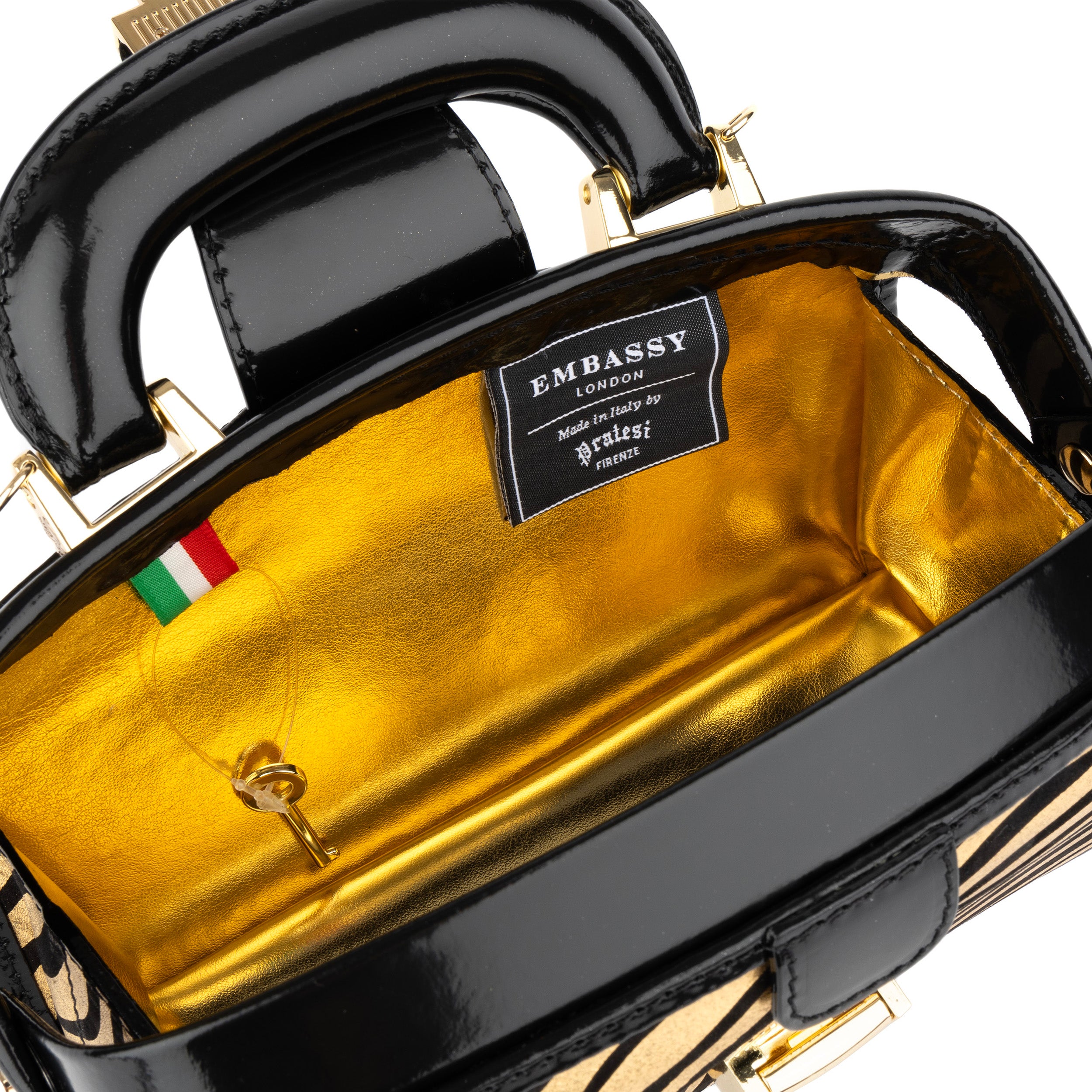 Gazelle Mini - Black & Gold Stripes