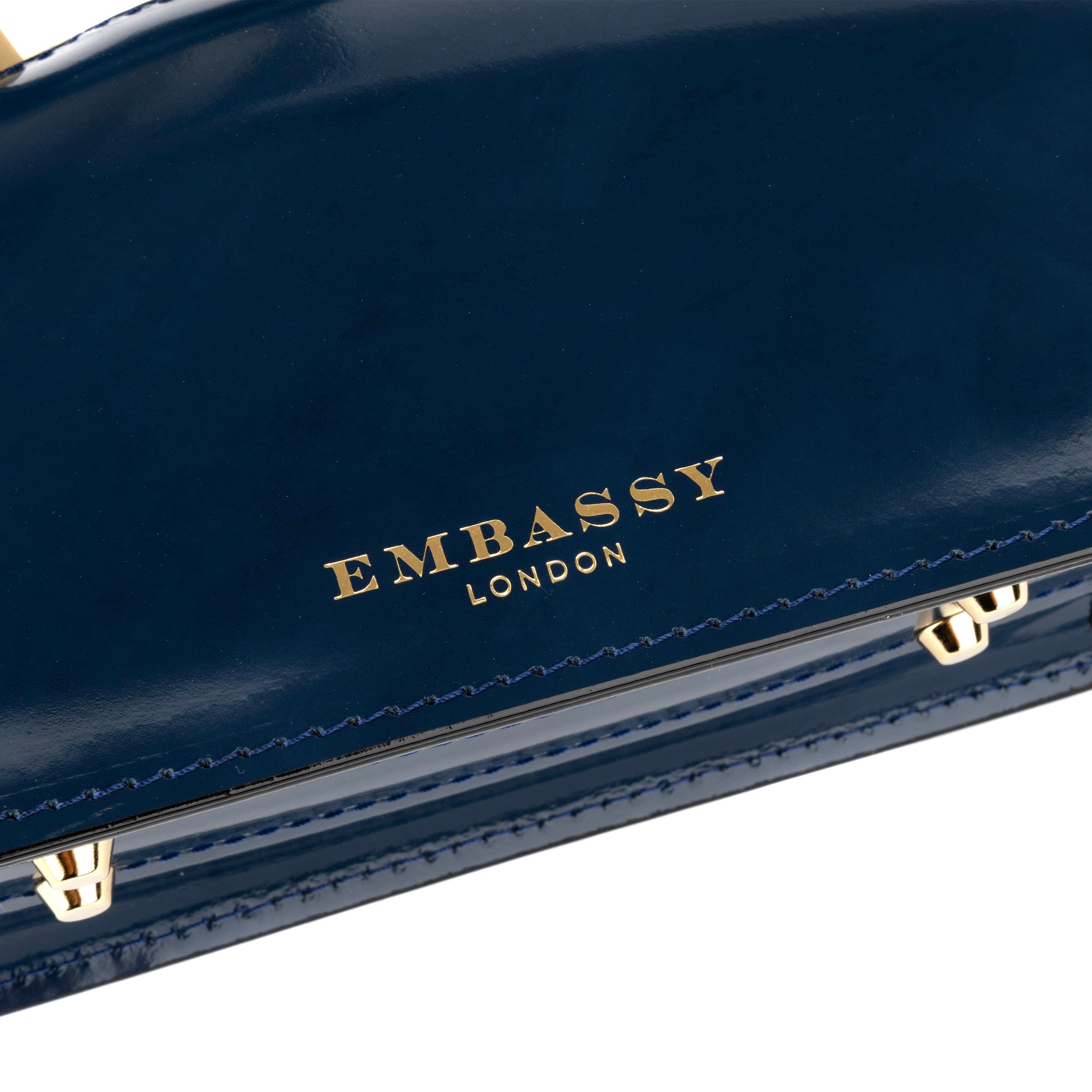 Gazelle Mini - Navy - Women’s mini leather top handle & crossbody bag