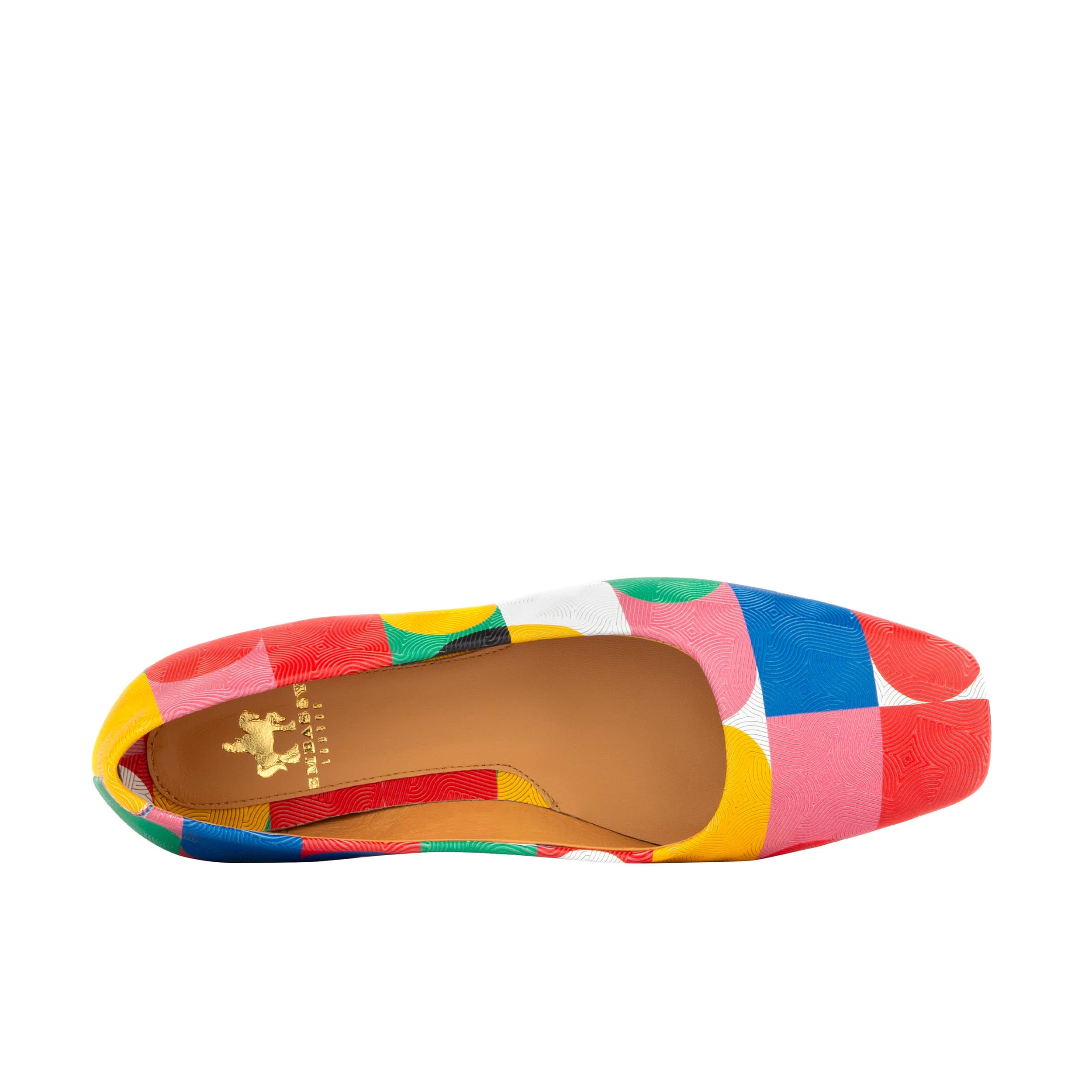 Ballerina - Groovy - Women's low heel leather ballet flat