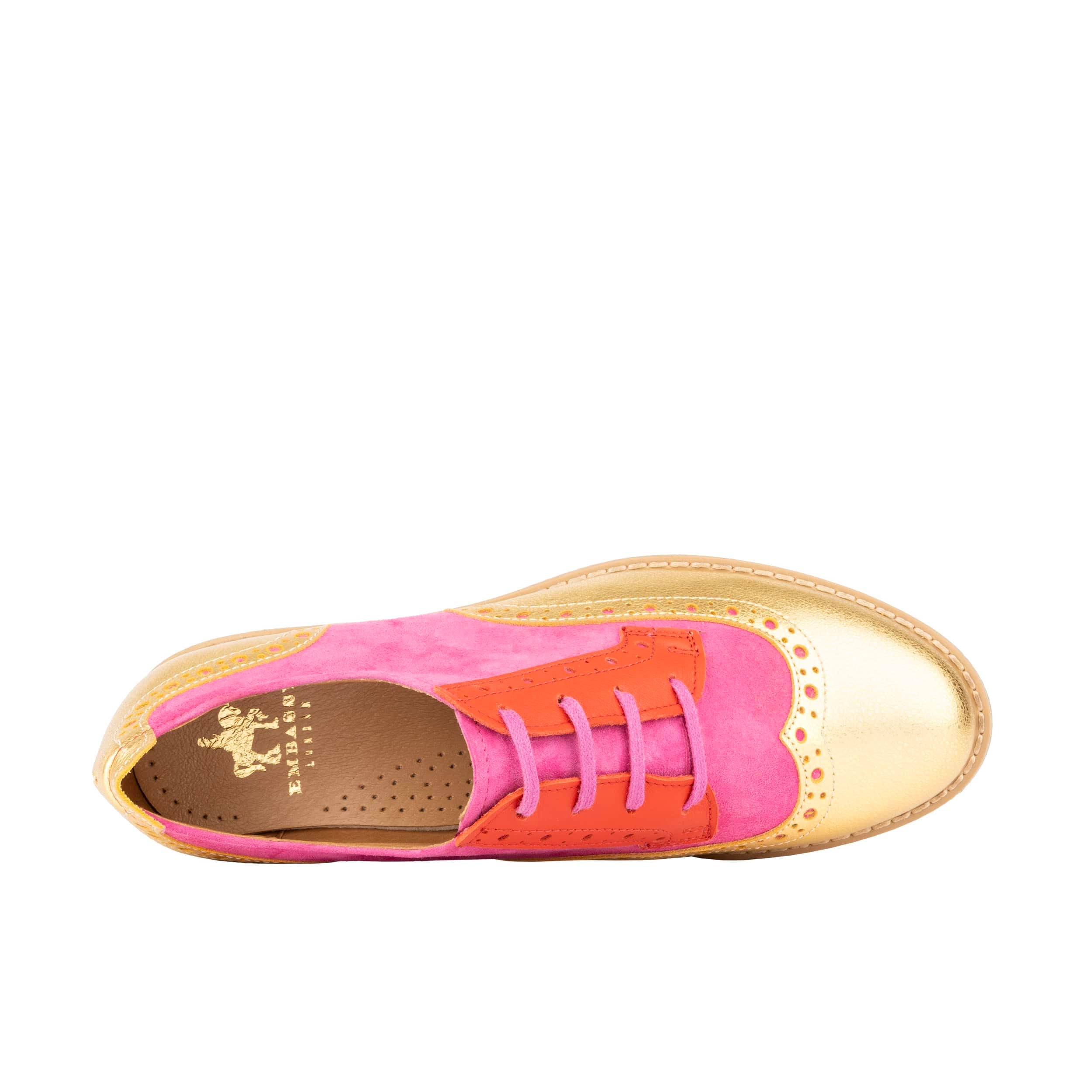 The Artist - Ultra Glam - Women's leather lace-up shoe with brogue detailing