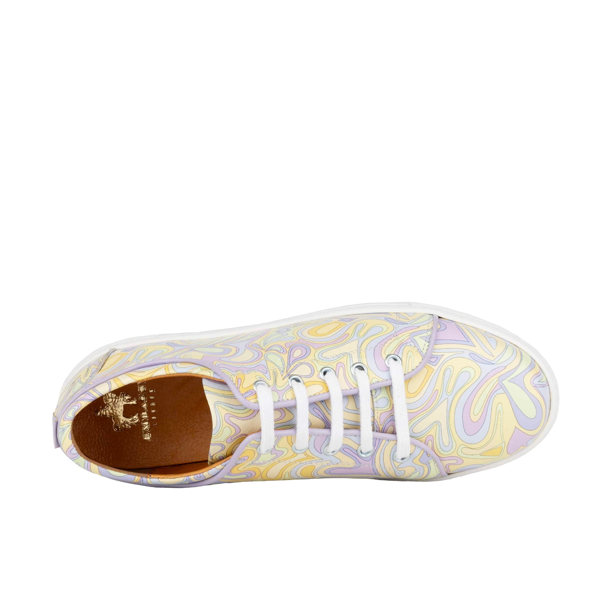 Camila - Pastel Multi - Women’s Chunky Leather Platform Trainer