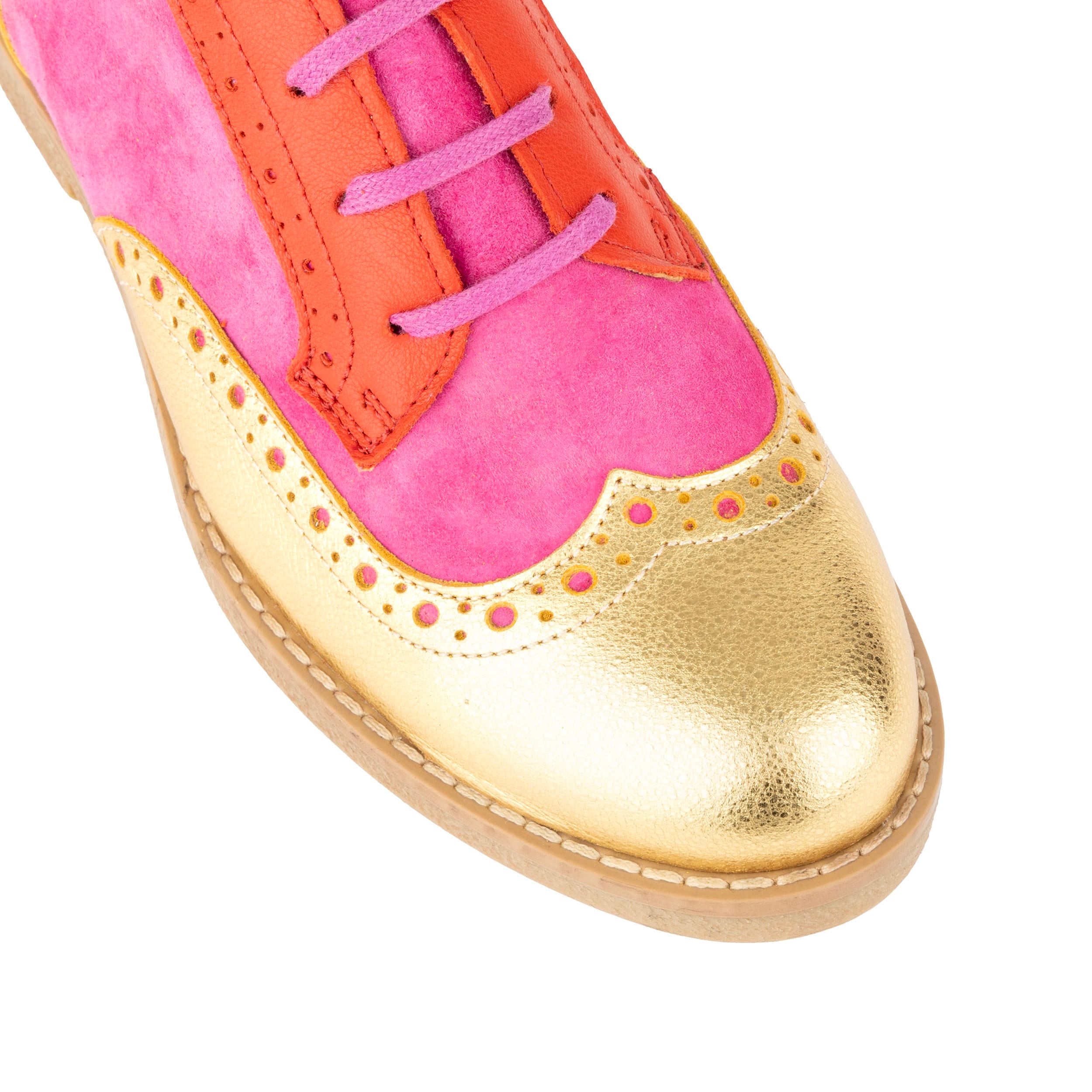 The Artist - Ultra Glam - Women's leather lace-up shoe with brogue detailing