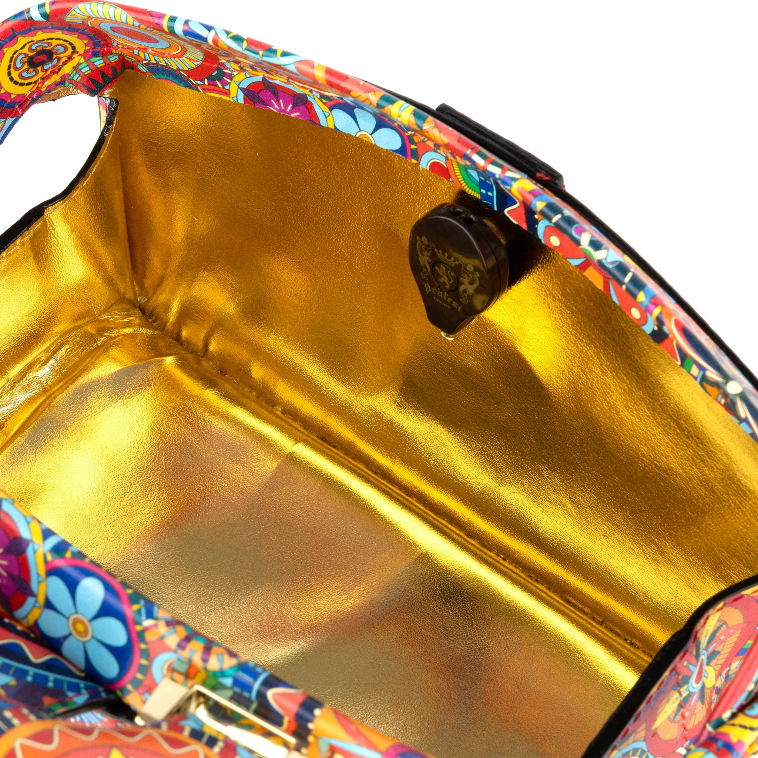 Gazelle Mini - Signature Print - Women's mini bowling bag with handle and strap