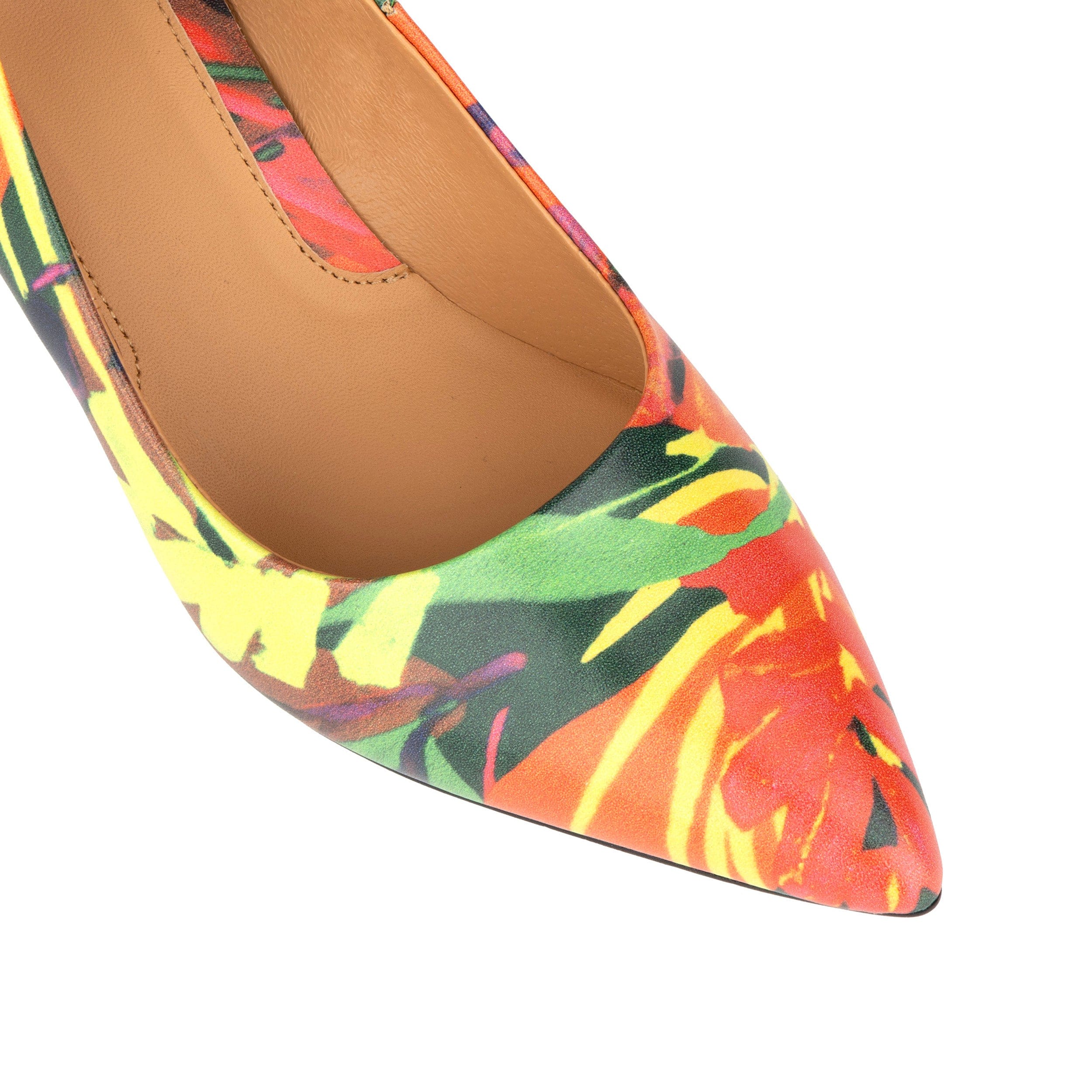 Sophia Hollywood - Tropical - Women's pointed 4 inch pump in bright colours leather