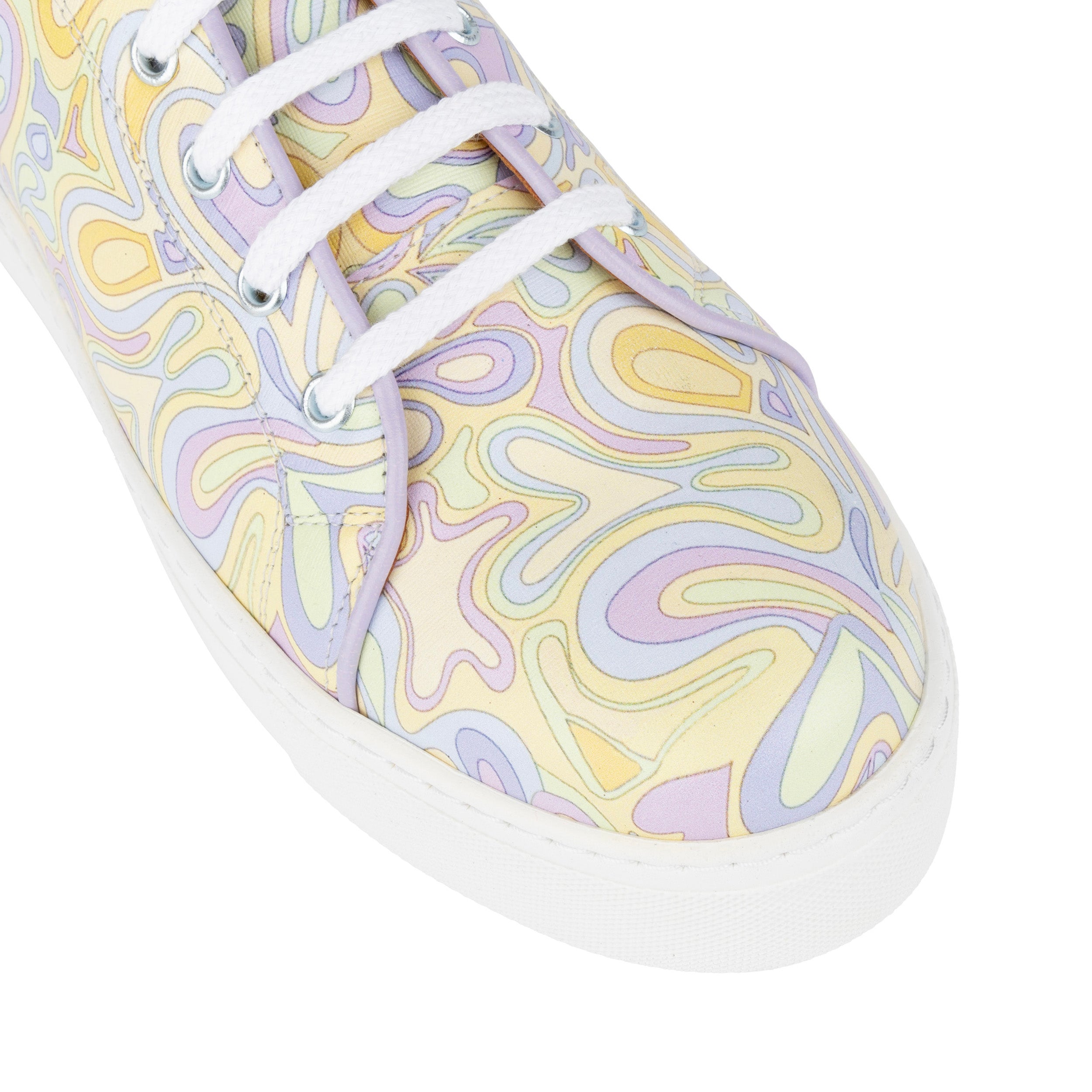 Camila - Pastel Multi - Women’s Chunky Leather Platform Trainer