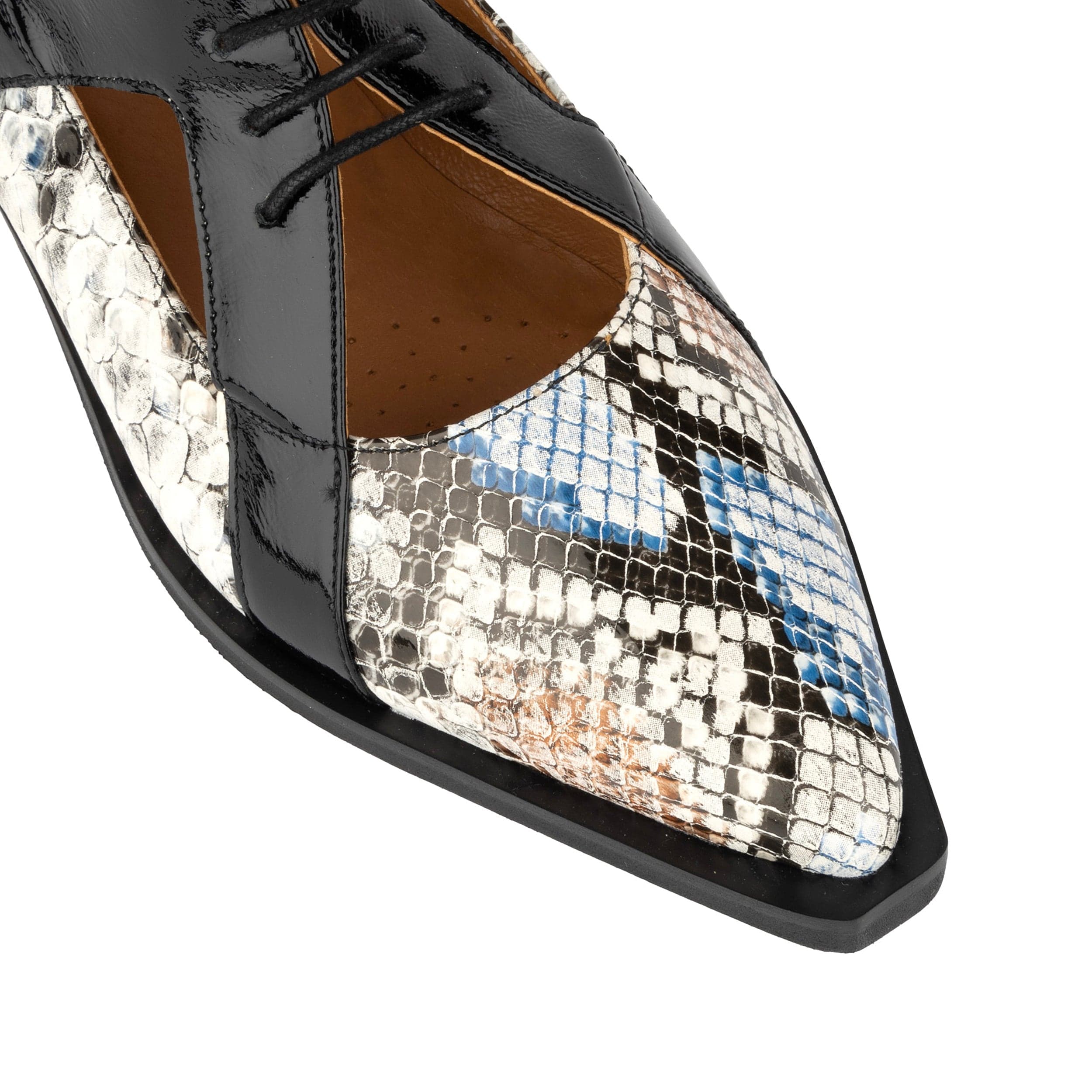 Harlowe - Multi - Women's cutout leather lace up shoe