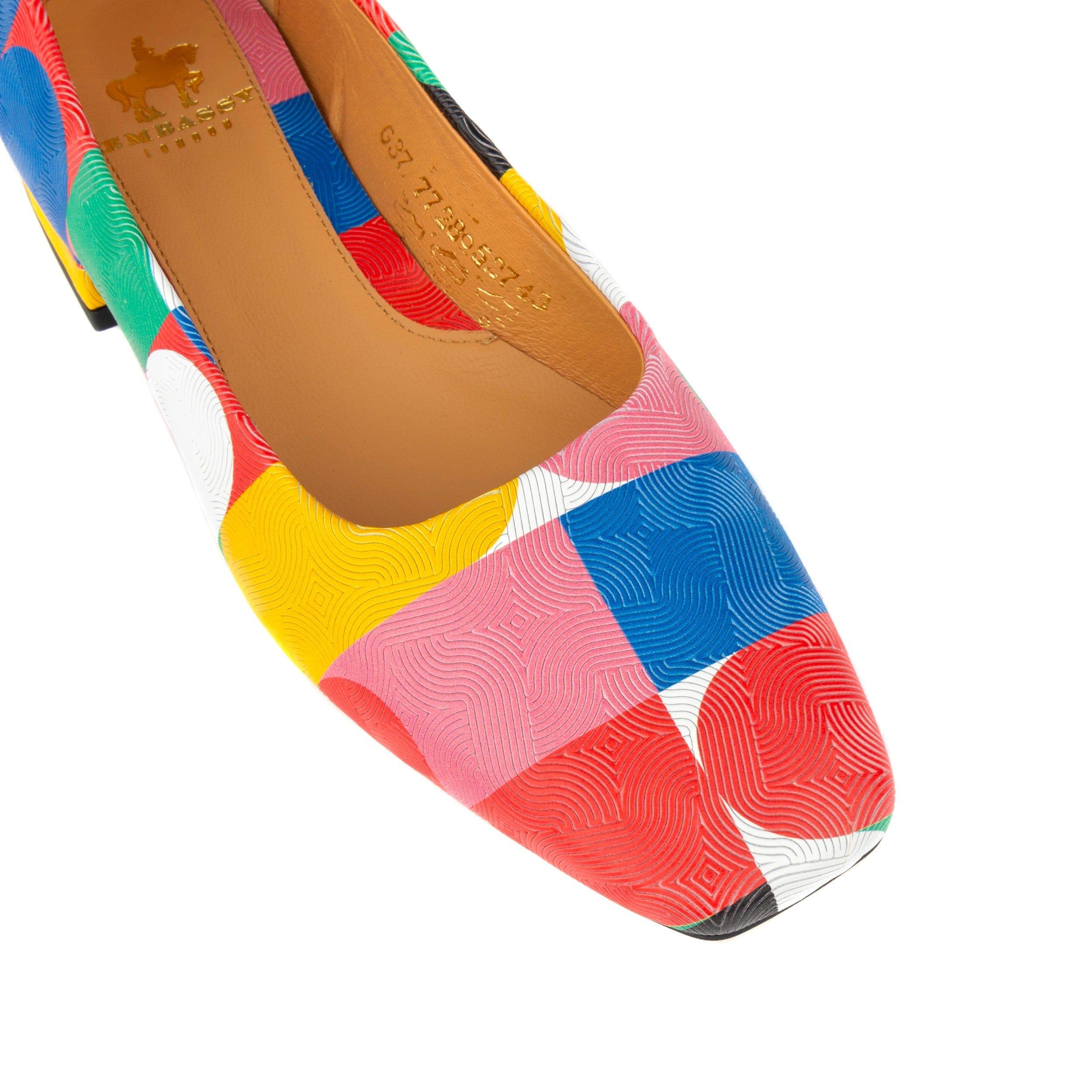 Ballerina - Groovy - Women's low heel leather ballet flat