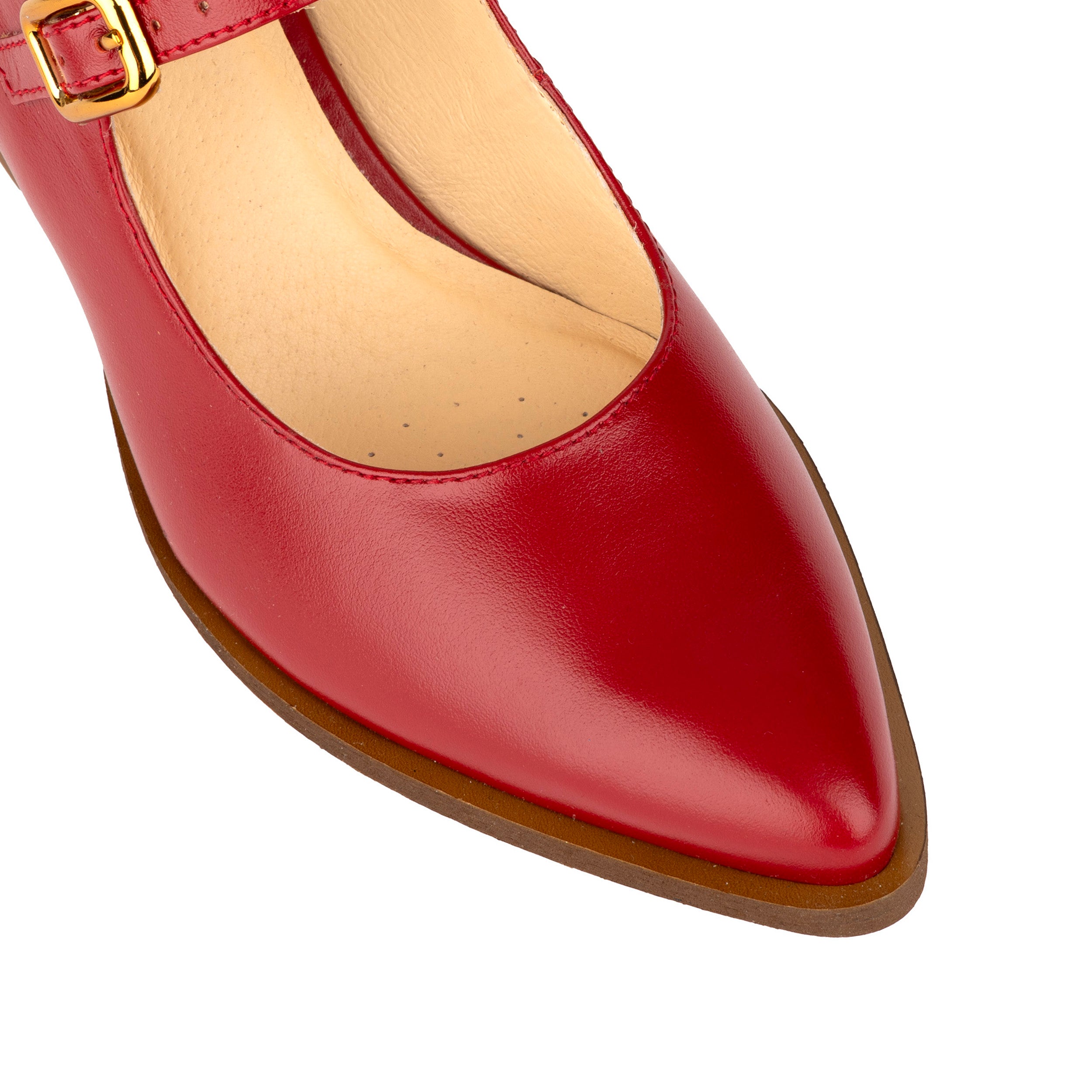 Hyde - Red - Women's Leather Mary Jane Pump