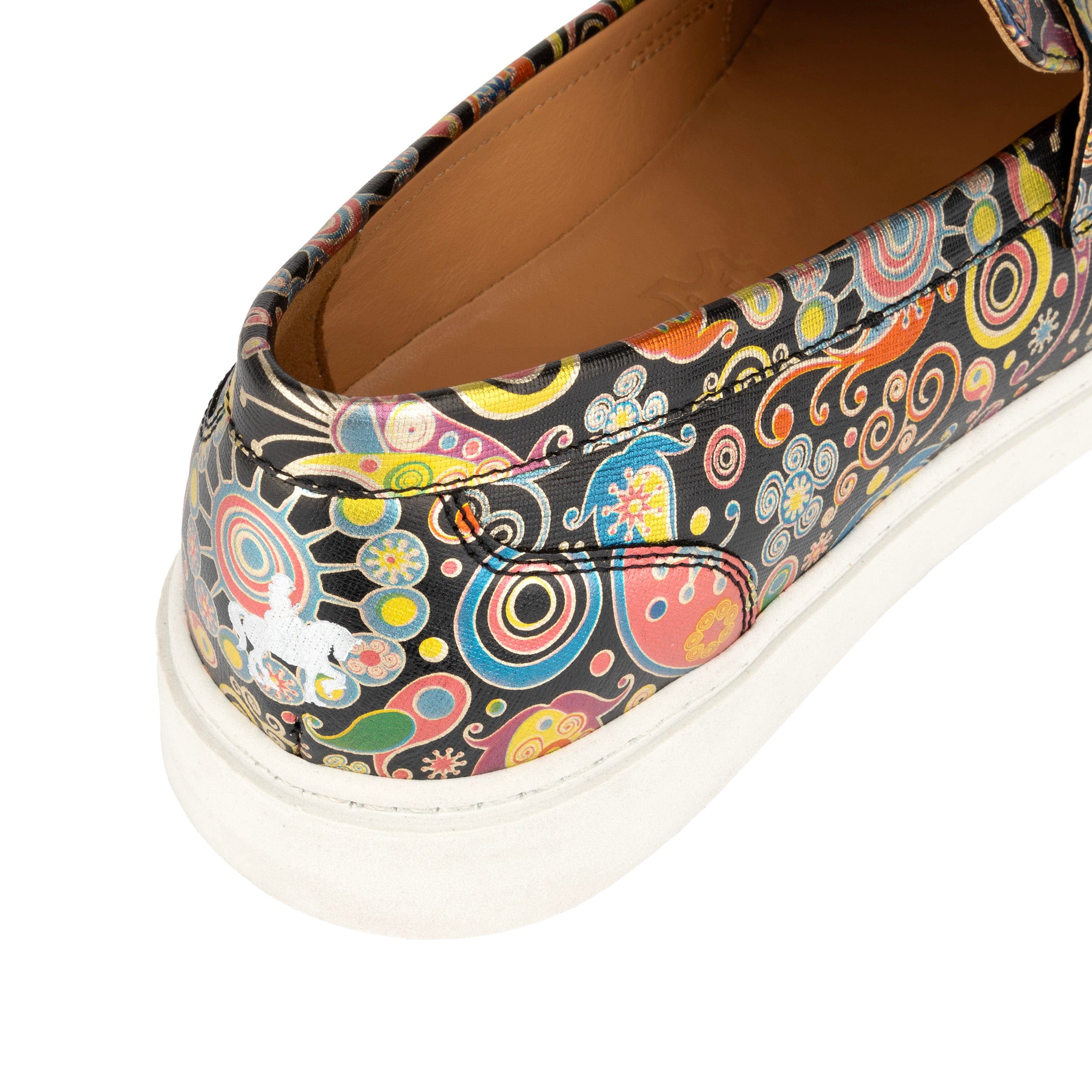 Walter - Navy & Pink - Men's white sole Summer Loafer in eye catching soft leather