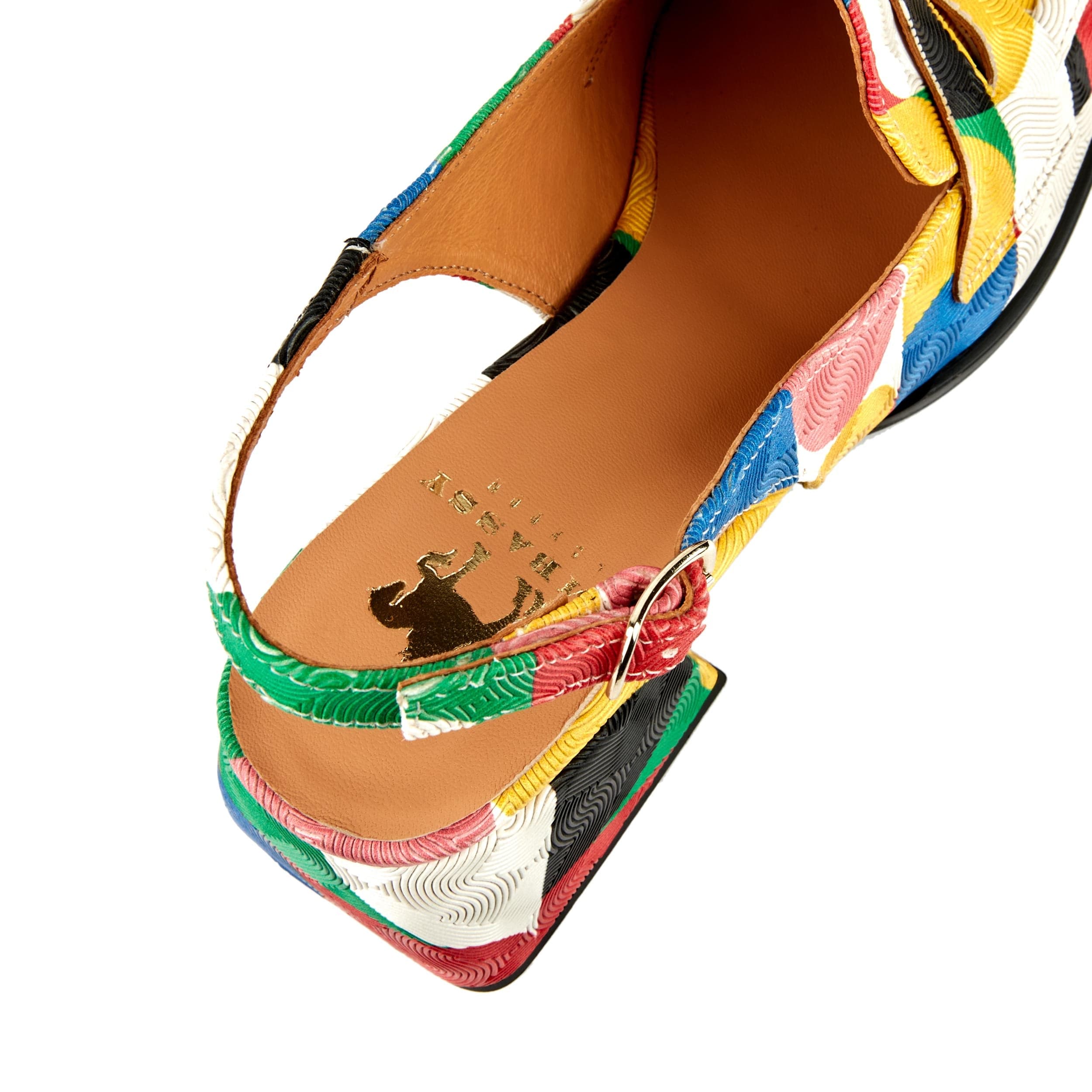 Diana - Groovy - Women's block heel slingback leather pump