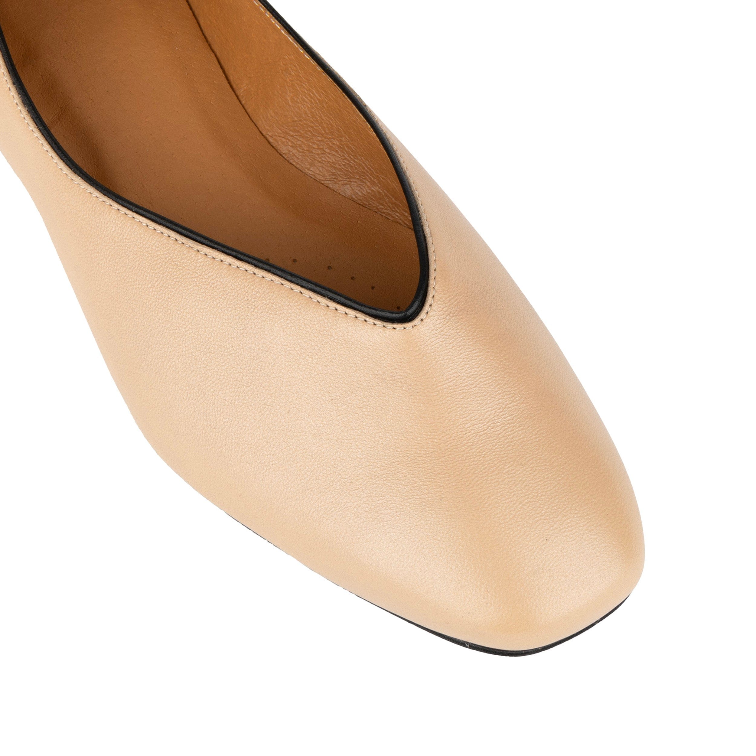 Savoy - Cream - Women's Leather Ballet Pump