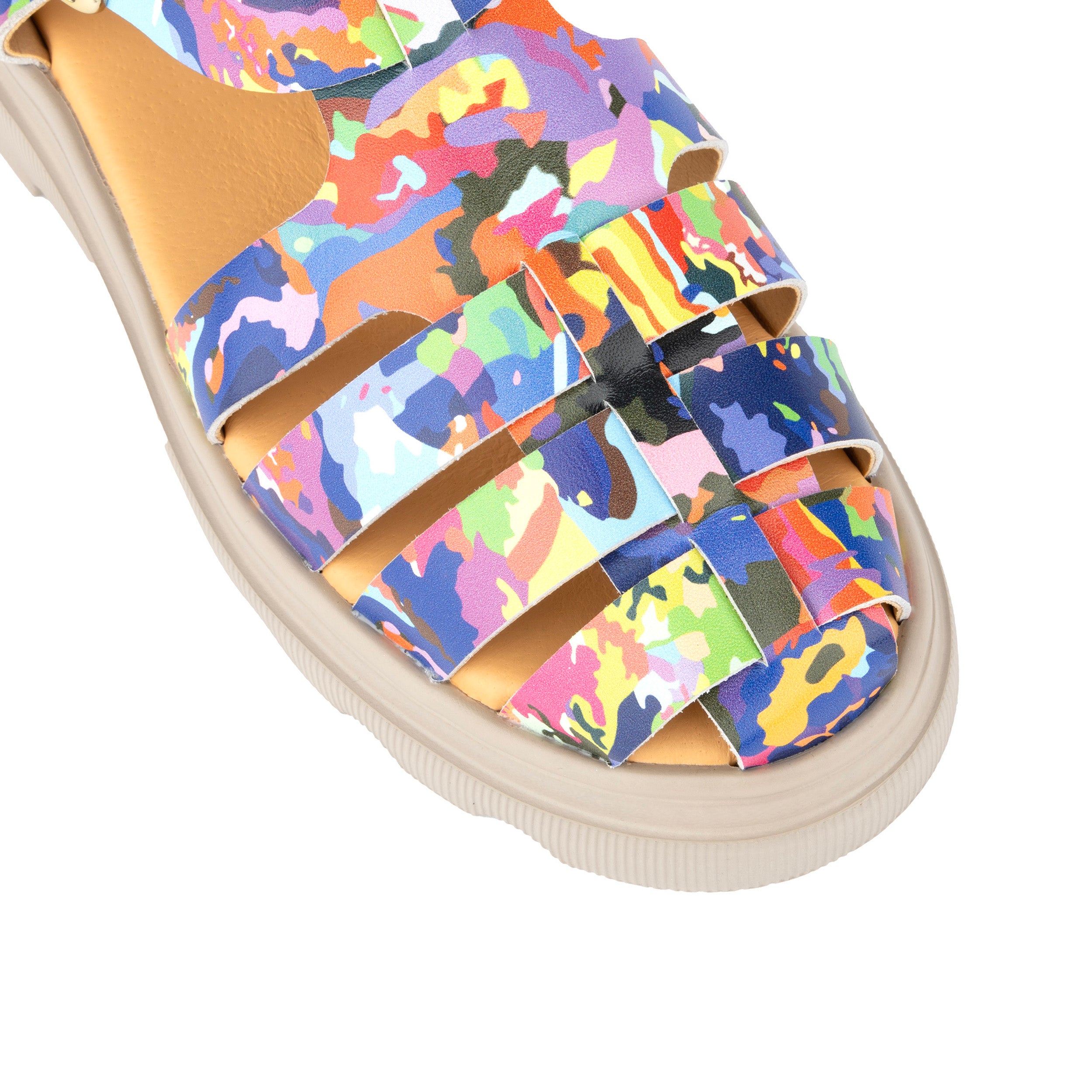 Skipper - Summer Multi - Platform Leather Fisherman Sandal