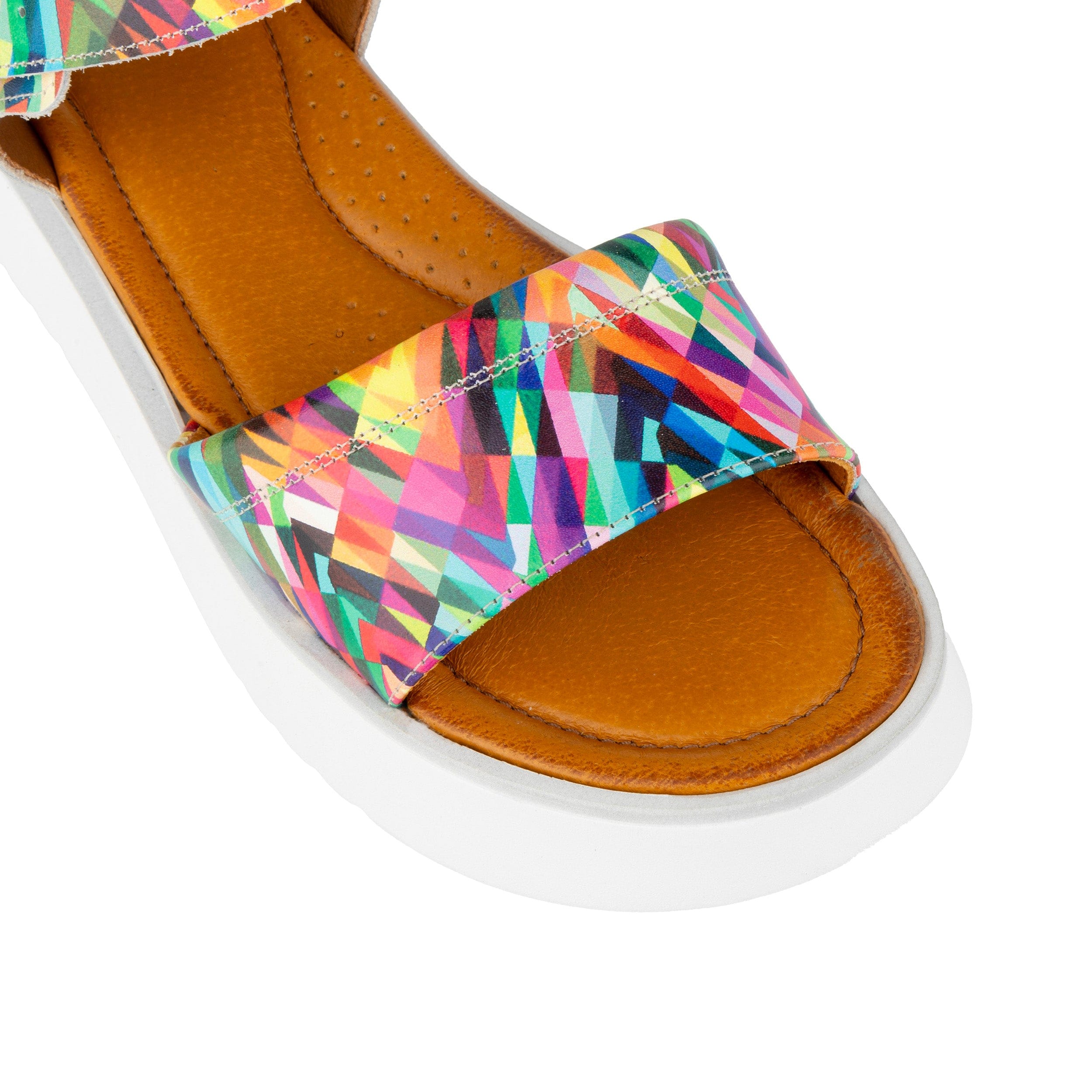 Amalfi - Fiesta - Women's colourful leather flatform