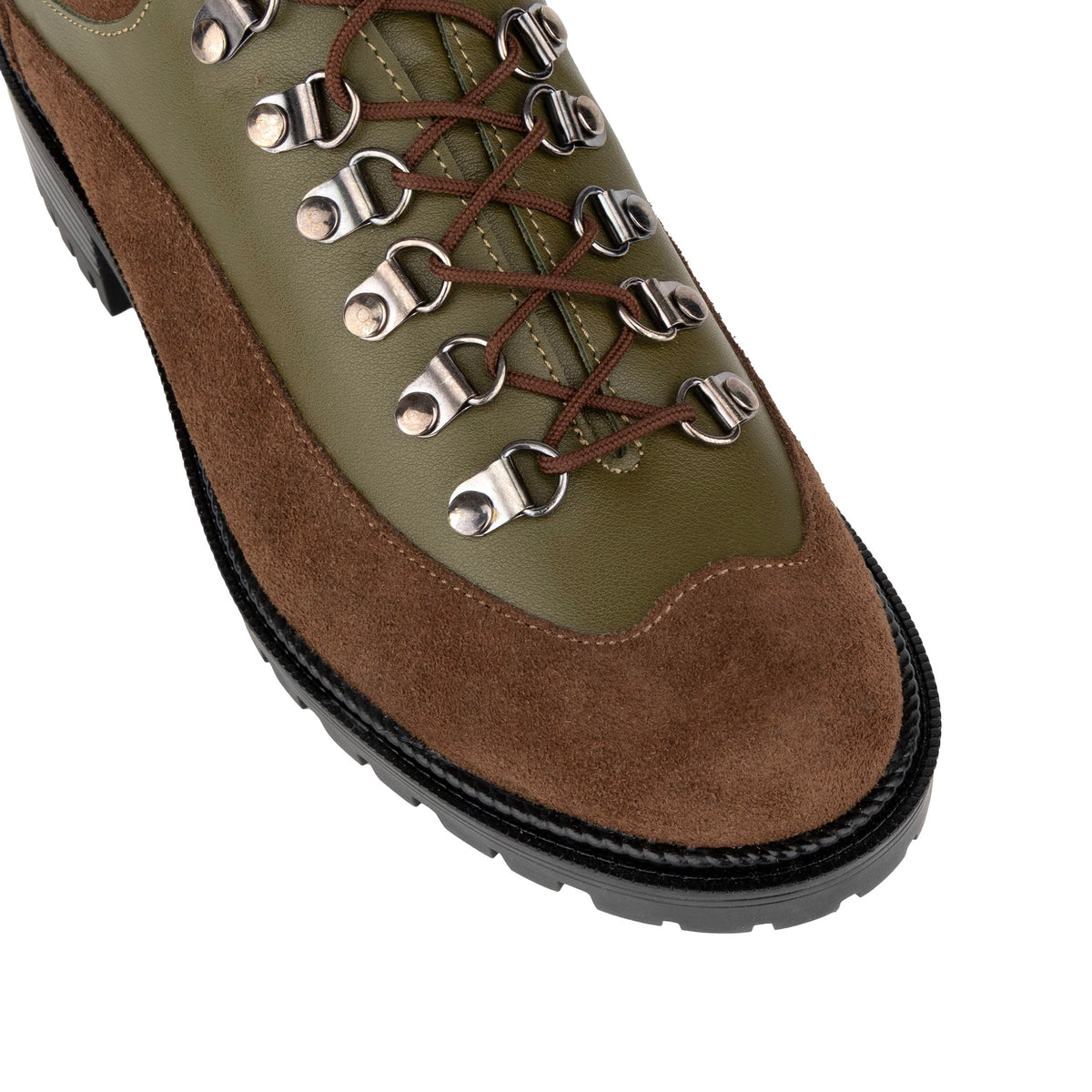 Kendal - Brown & Green - Women's Leather & Suede Hiking Shoe
