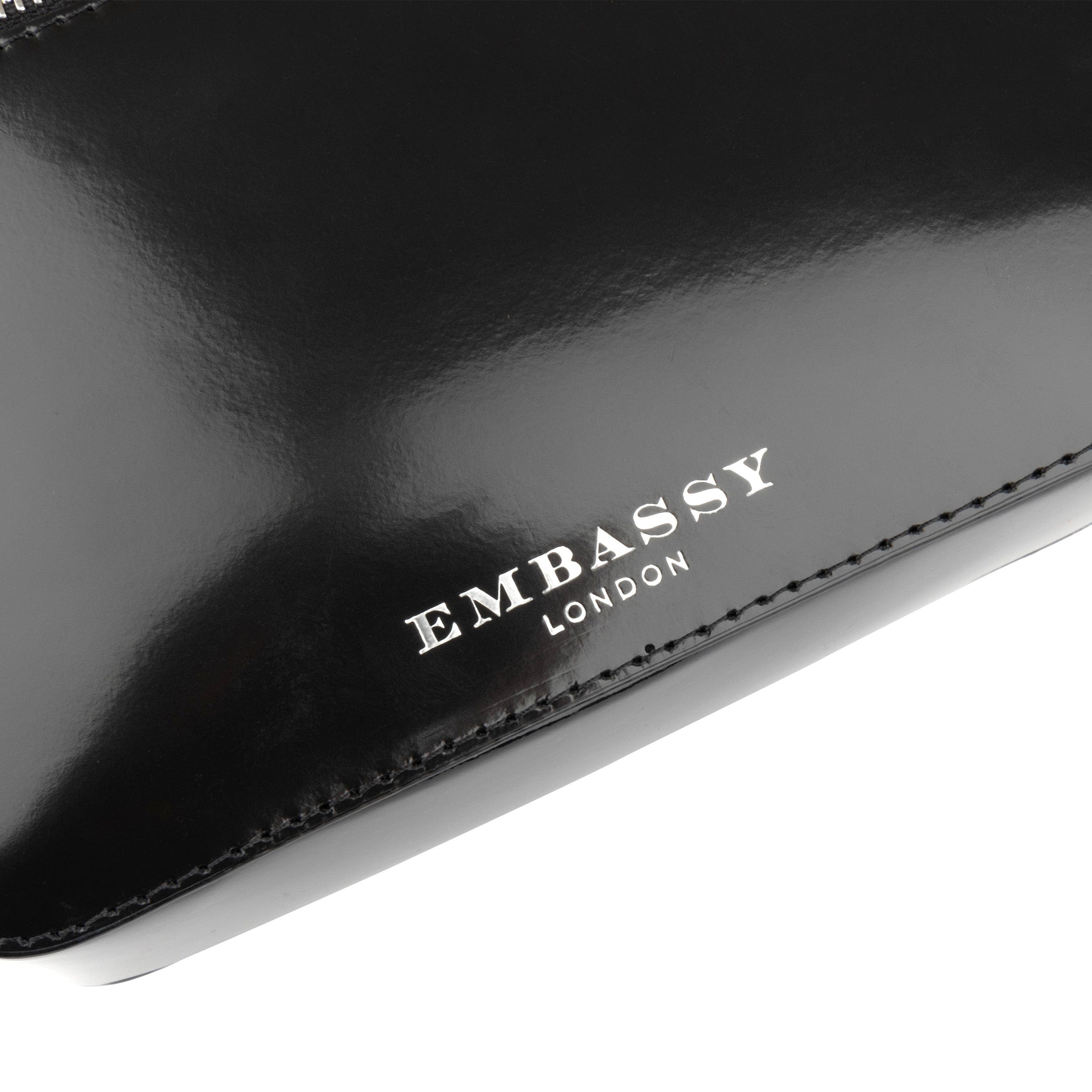 Snapshot - Black - Camera shaped cross-body bag in black smooth leather
