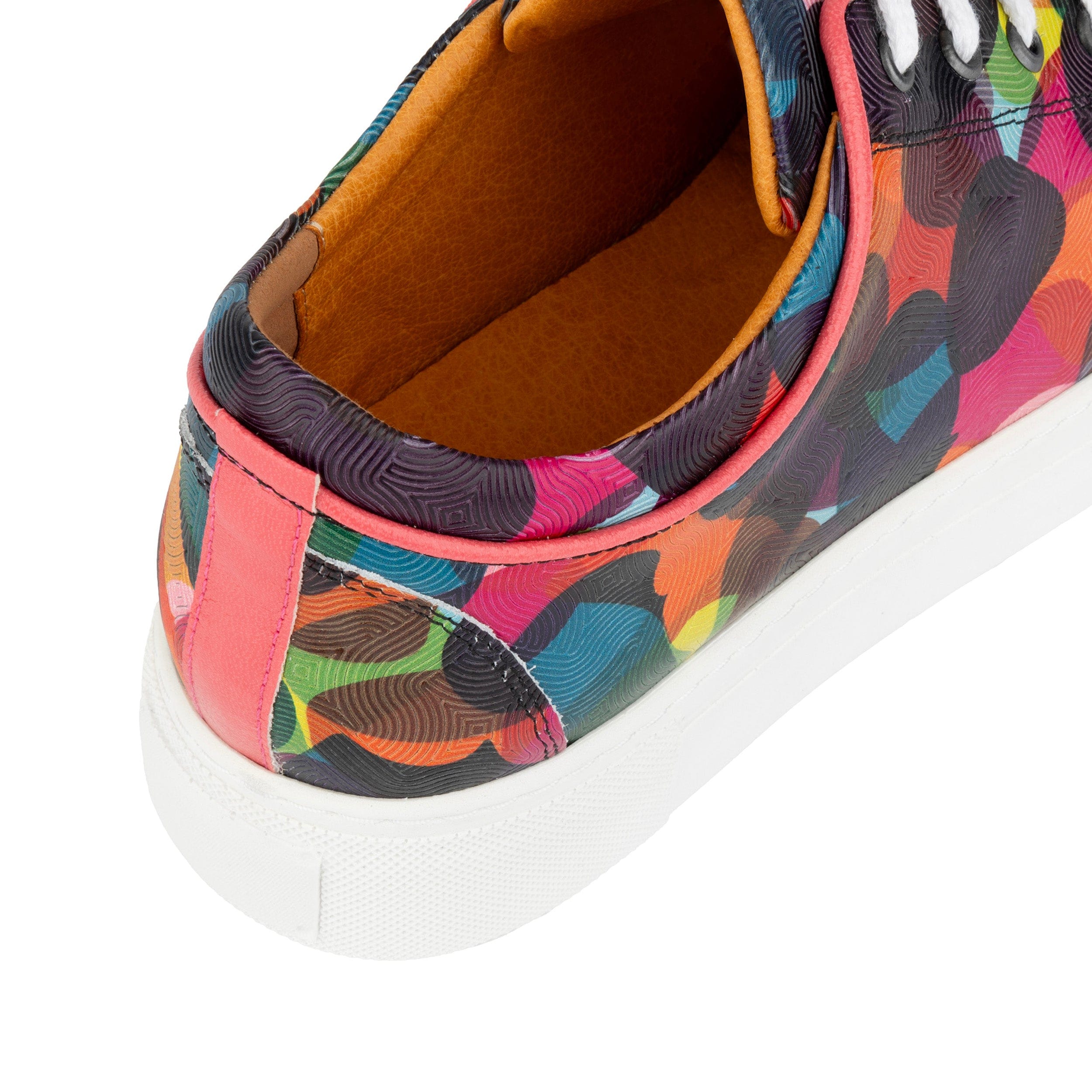 Camila - Infinity - Women's platform sole leather lace-up trainer