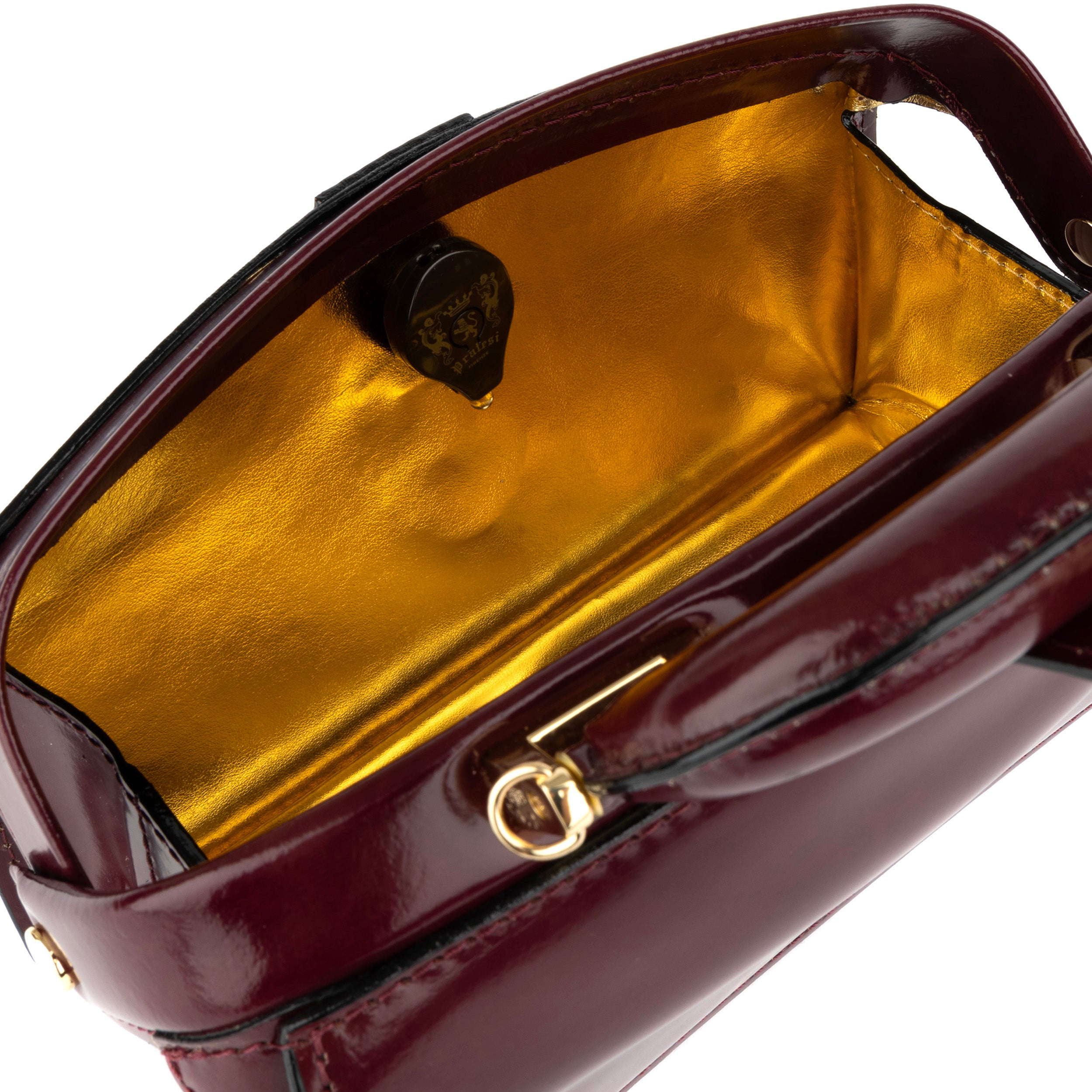 Gazelle Mini - Burgundy - Women’s mini leather top handle & crossbody bag